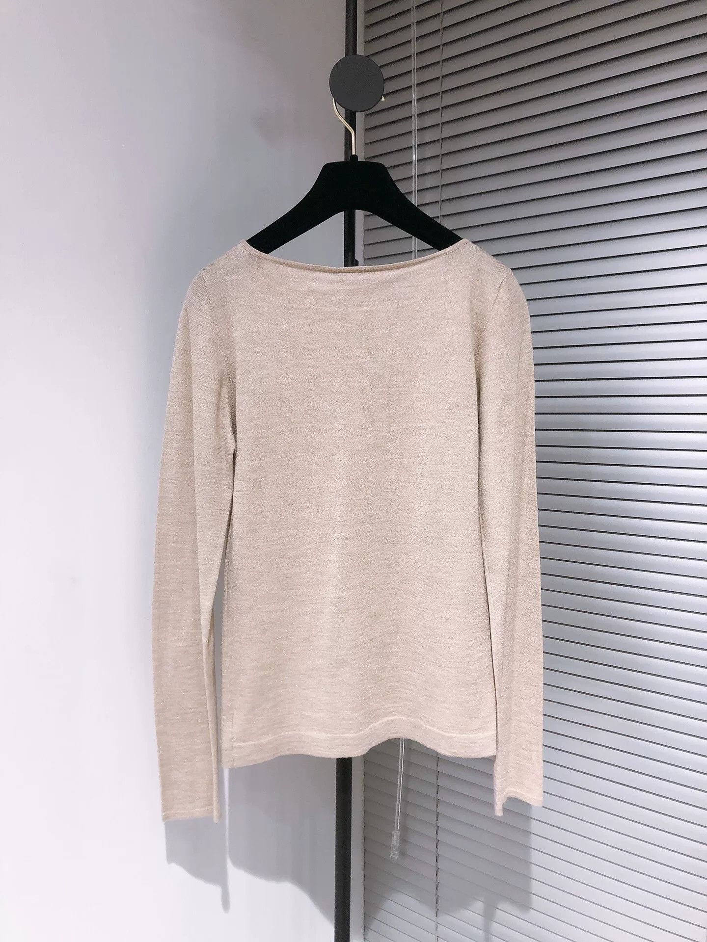 Brunello Cucinelli Brunello Cucinelli Beige Velvet Sweater Size US XS / EU 42 / 0 - 2 Thumbnail