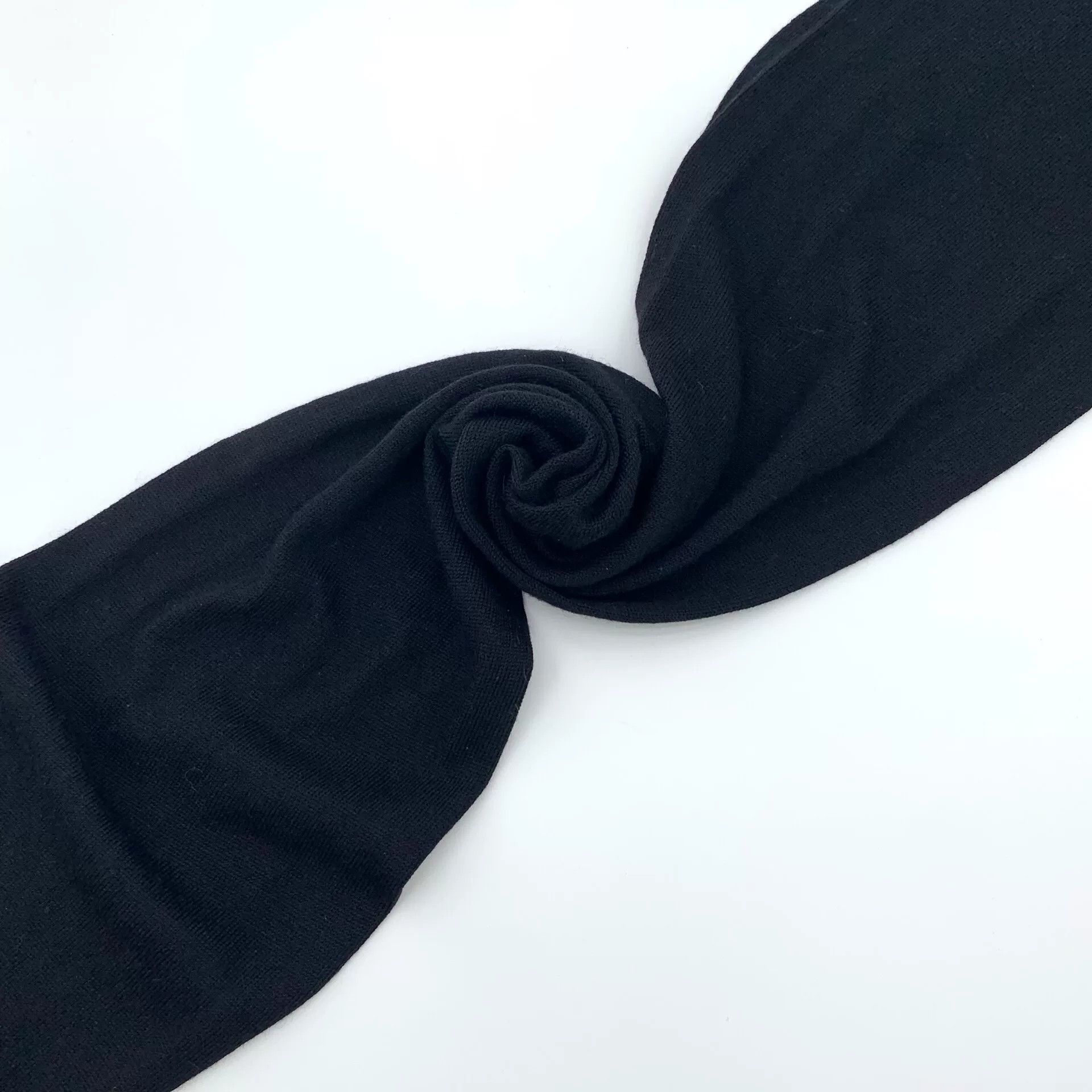 Chanel Chanel Black Logo Pearl Wool Scarf Size ONE SIZE - 9 Thumbnail