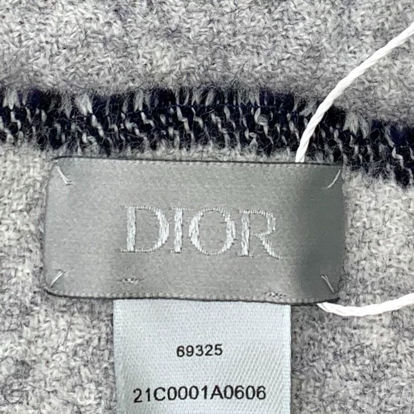 Dior Dior Blue CD Embroidered Wool Scarf Size ONE SIZE - 8 Thumbnail