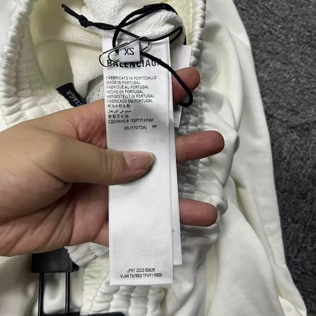 Balenciaga Balenciaga Logo Print Straight Casual Pants Size US 26 / EU 42 - 4 Thumbnail