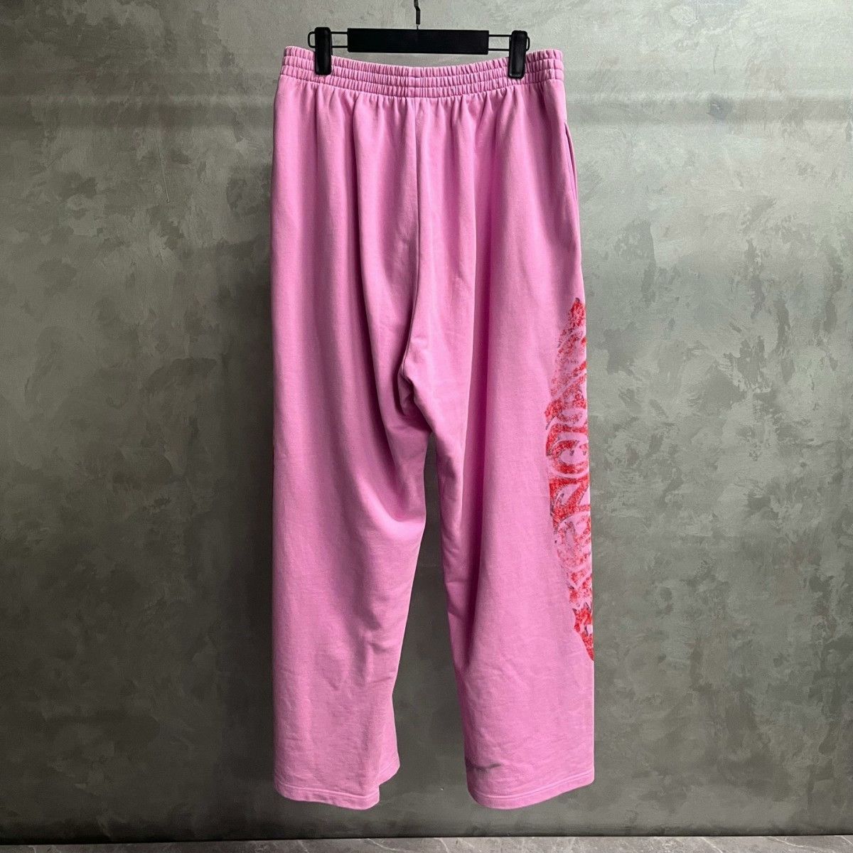 Balenciaga Balenciaga Pink Logo Print Casual Pants Size US 28 / EU 44 - 2 Thumbnail