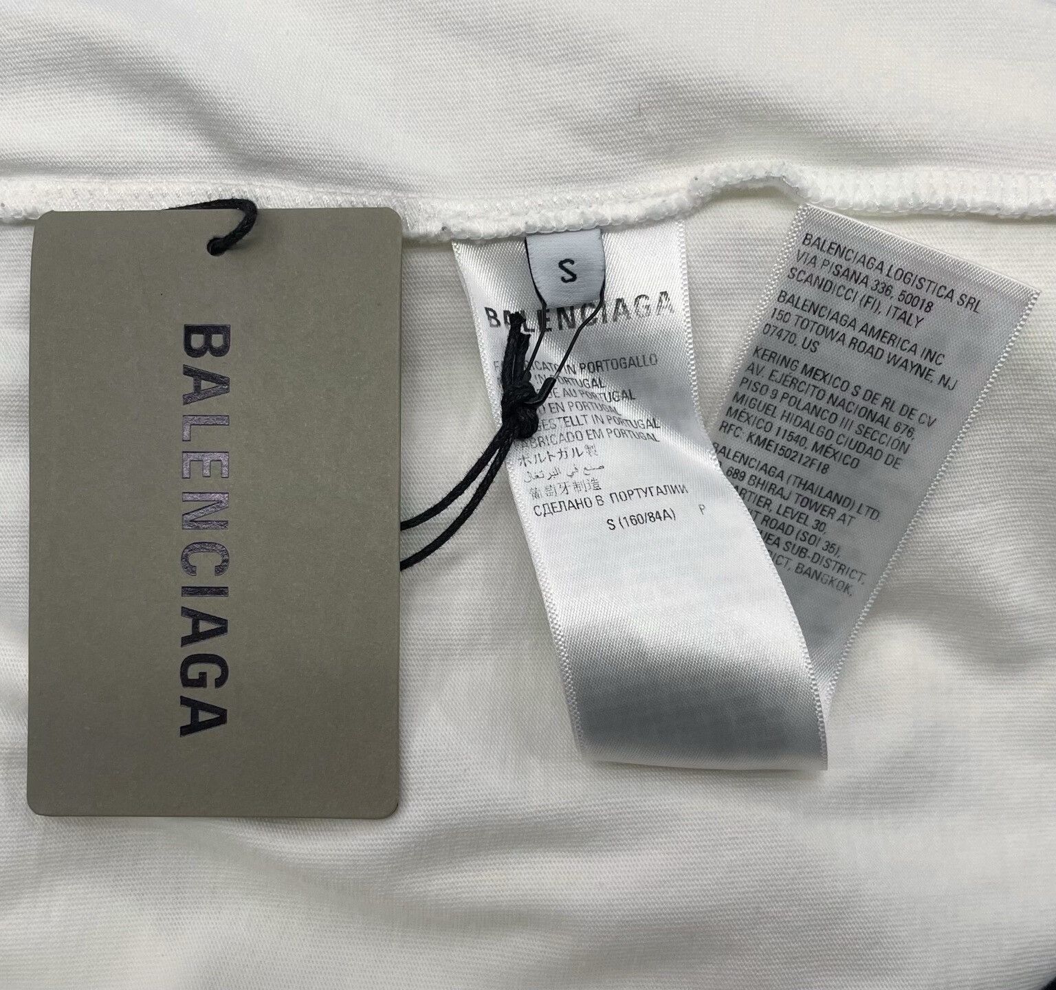 Balenciaga Balenciaga Logo Round Neck Short Sleeve Tee Size US S / EU 44-46 / 1 - 5 Thumbnail