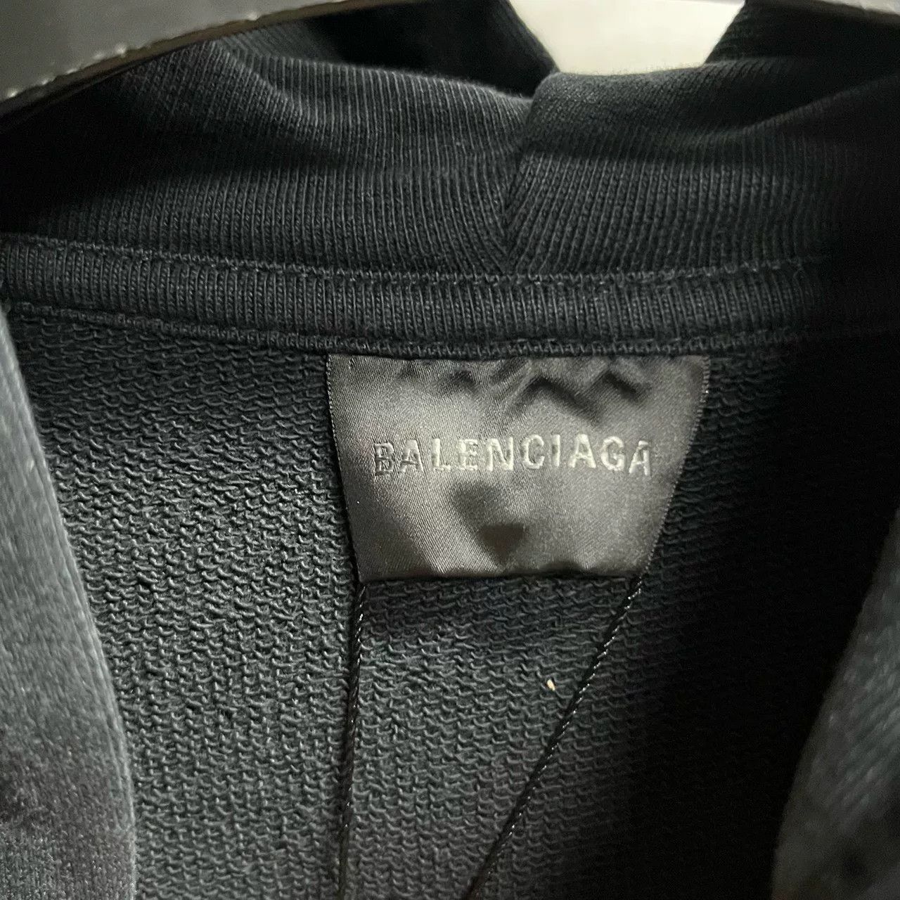 Balenciaga Balenciaga Black Logo Embroidered Hoodie Size US L / EU 52-54 / 3 - 4 Thumbnail