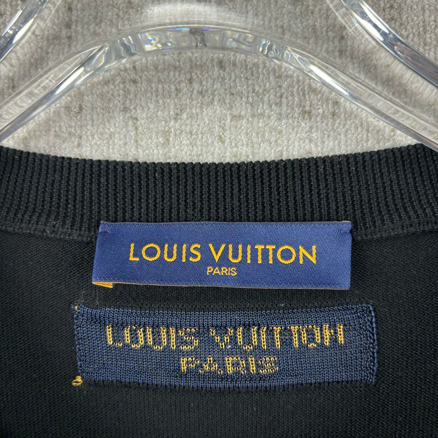 Louis Vuitton Louis Vuitton Logo Knit Short Sleeve Tee Size US XL / EU 56 / 4 - 4 Thumbnail