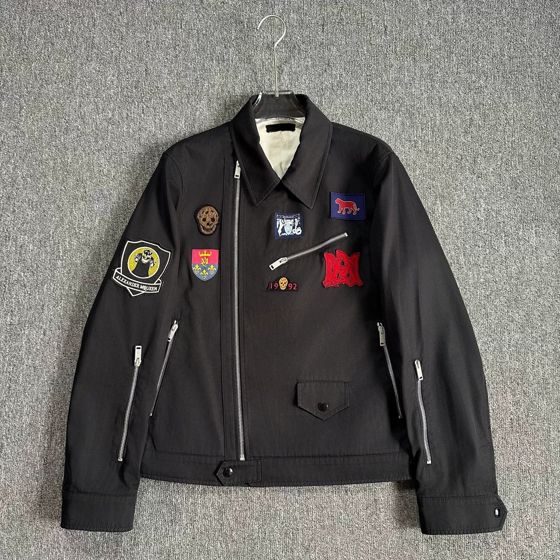 Alexander McQueen Alexander McQueen Embroidered Biker Jacket Size US L / EU 52-54 / 3 - 3 Thumbnail