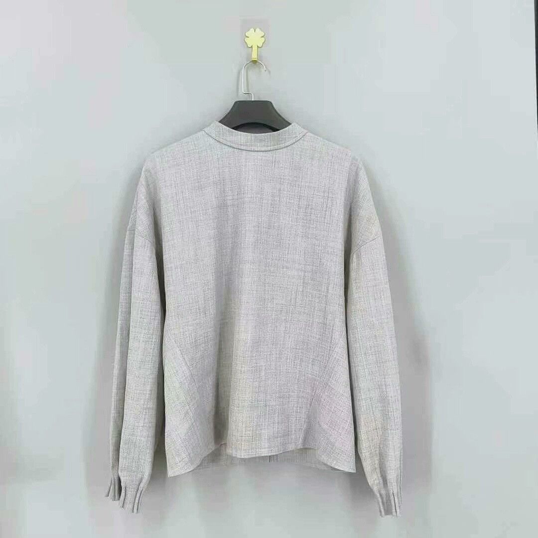 Dior Dior Men's Gray Wool Double-Sided Coat Size US M / EU 48-50 / 2 - 2 Thumbnail