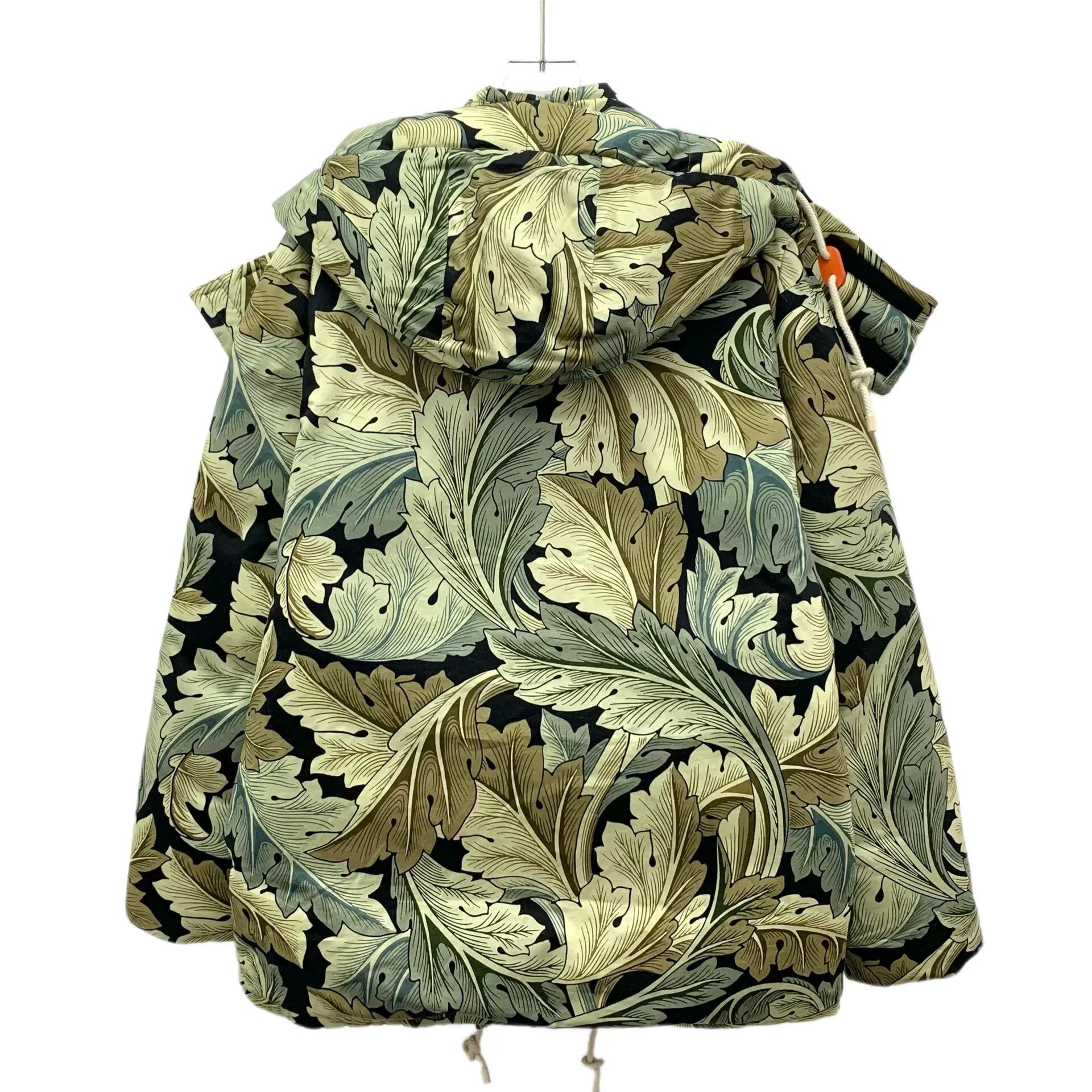 Loewe Loewe Green Floral Hooded Puffer Jacket Size US L / EU 52-54 / 3 - 2 Thumbnail