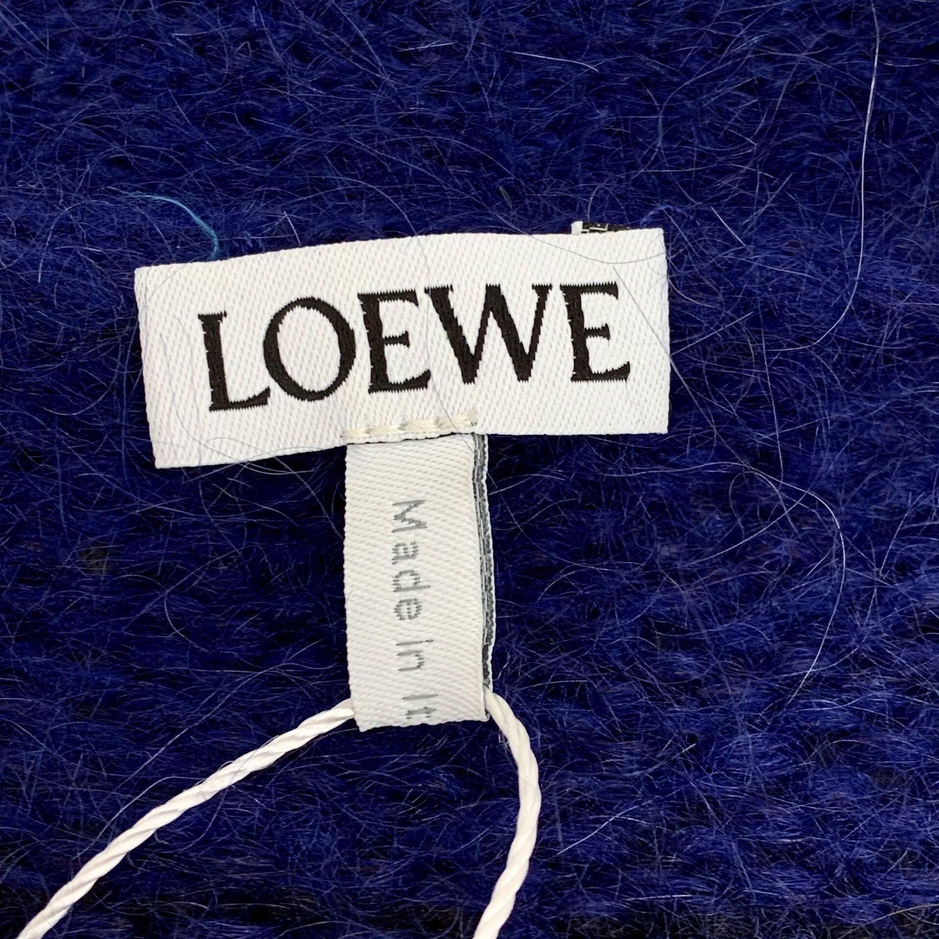 Loewe navy blue snowflake knit cardigan from Loewe Size US S / EU 44-46 / 1 - 6 Thumbnail