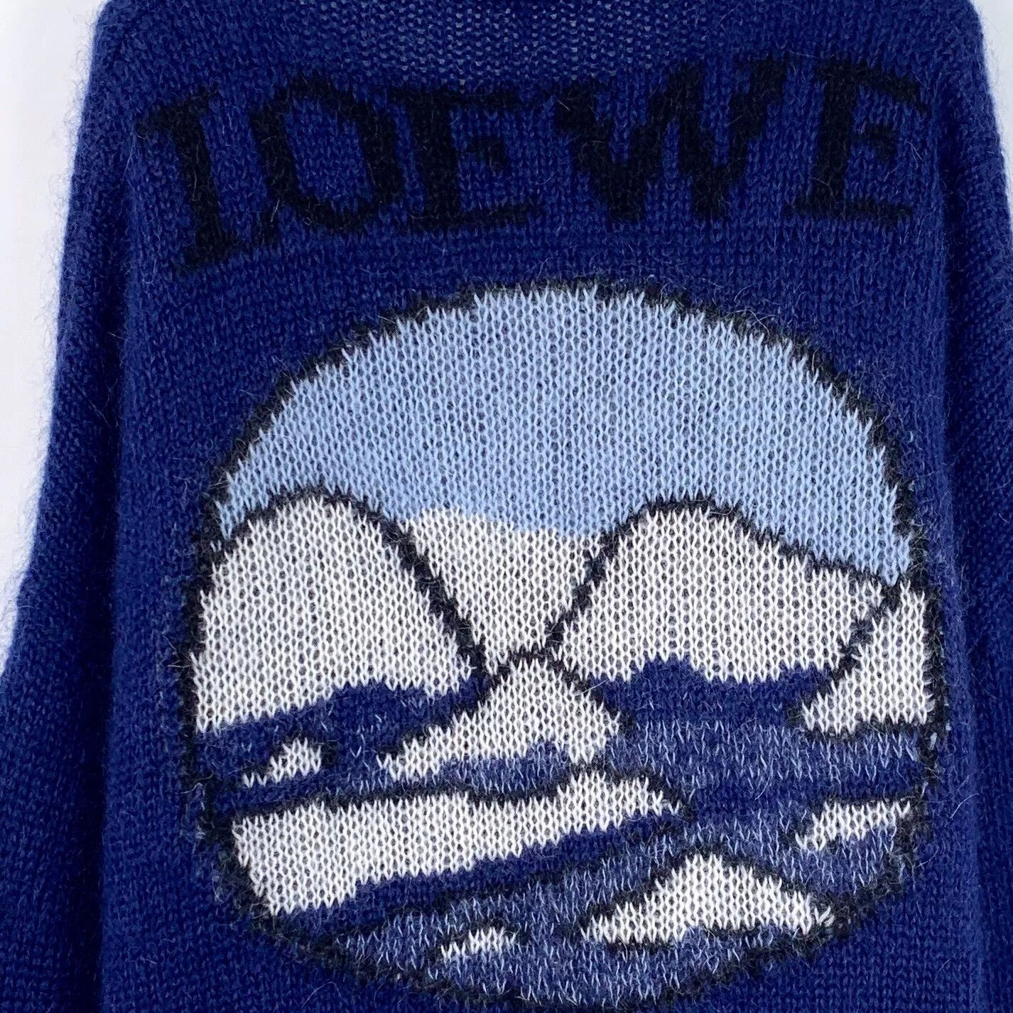Loewe navy blue snowflake knit cardigan from Loewe Size US S / EU 44-46 / 1 - 5 Thumbnail