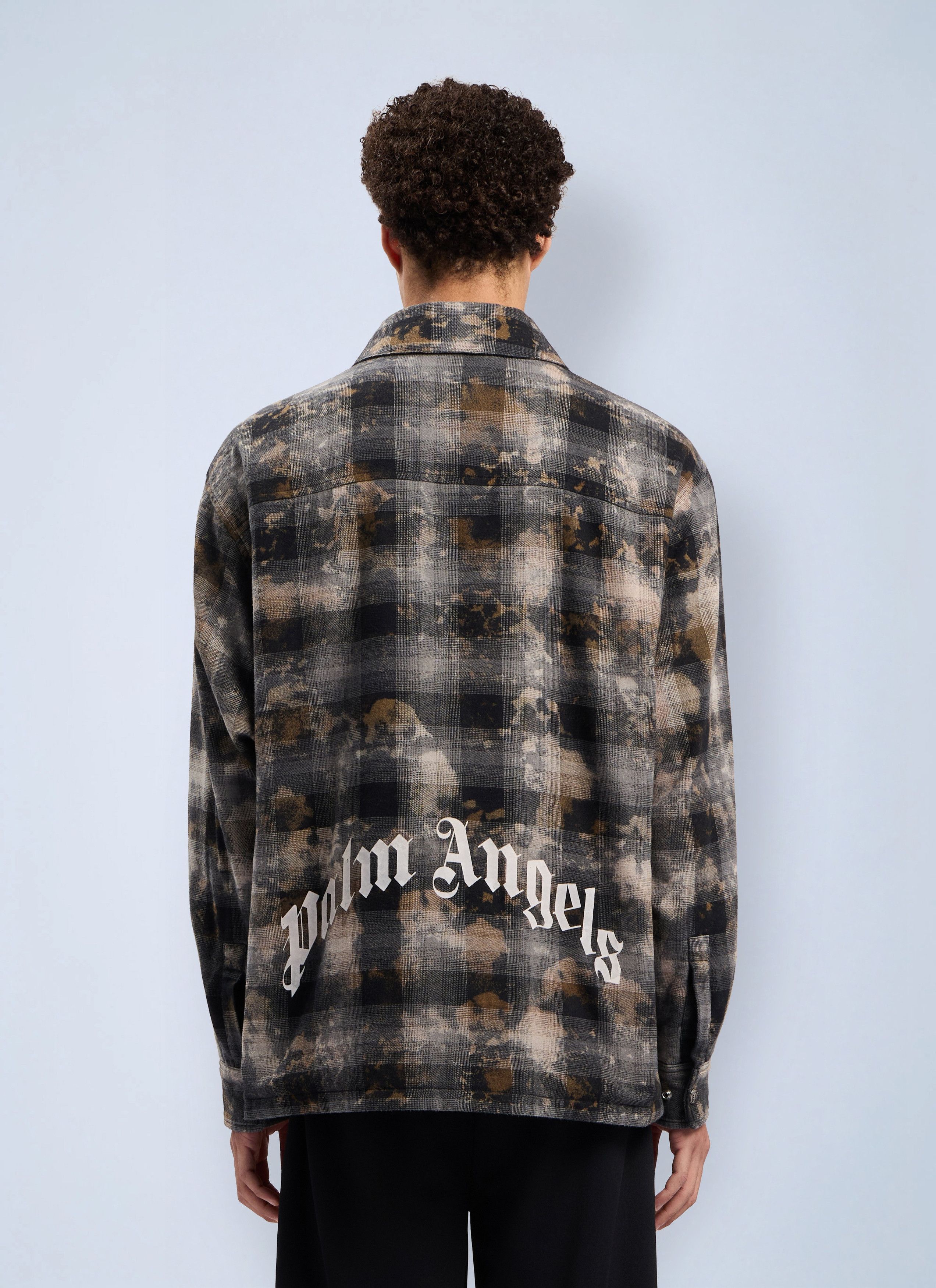 Palm Angels Curved Logo Check Overshirt Size US M / EU 48-50 / 2 - 4 Thumbnail