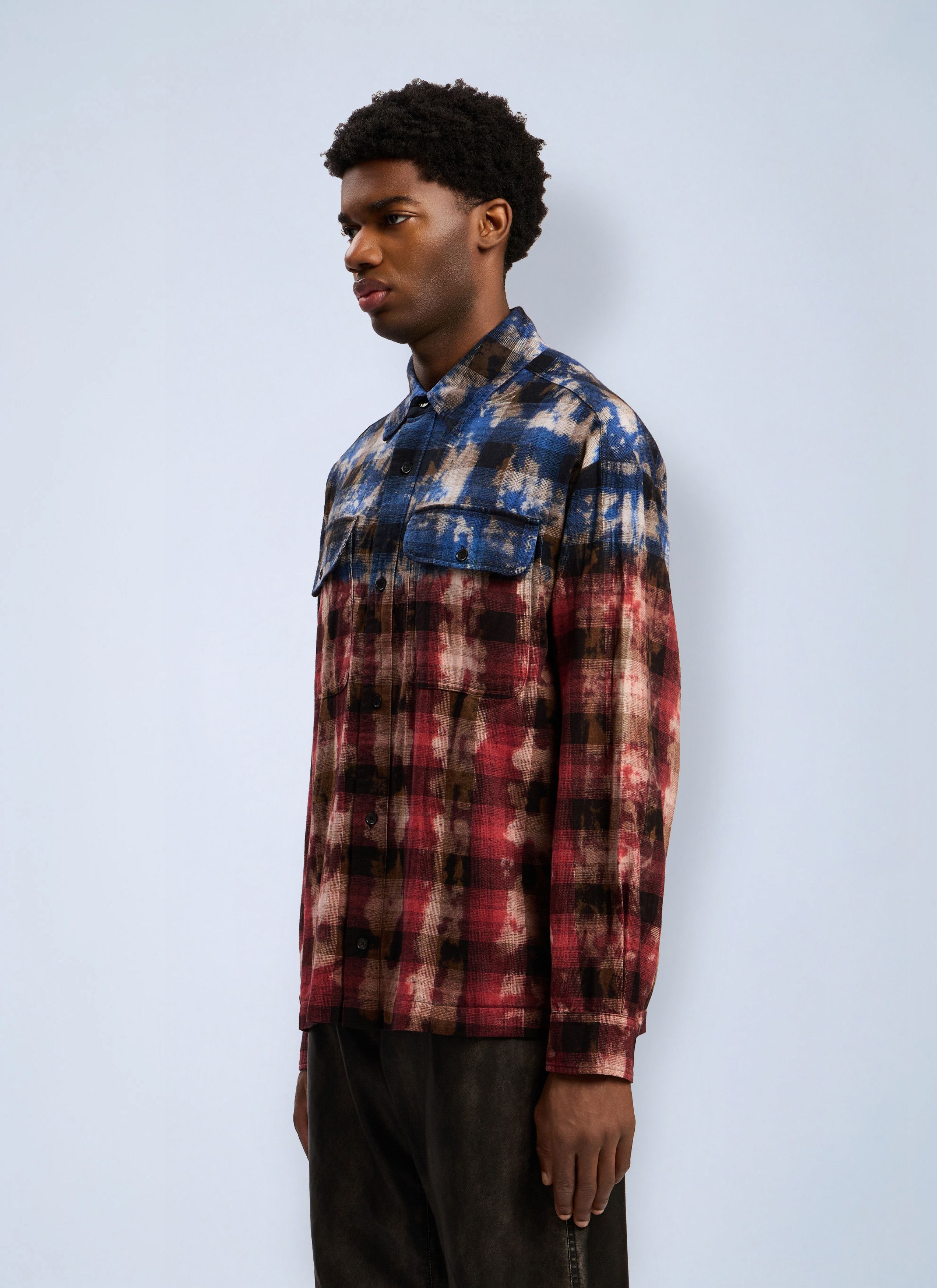 Palm Angels Curved Logo Check Shirt Size US M / EU 48-50 / 2 - 3 Thumbnail