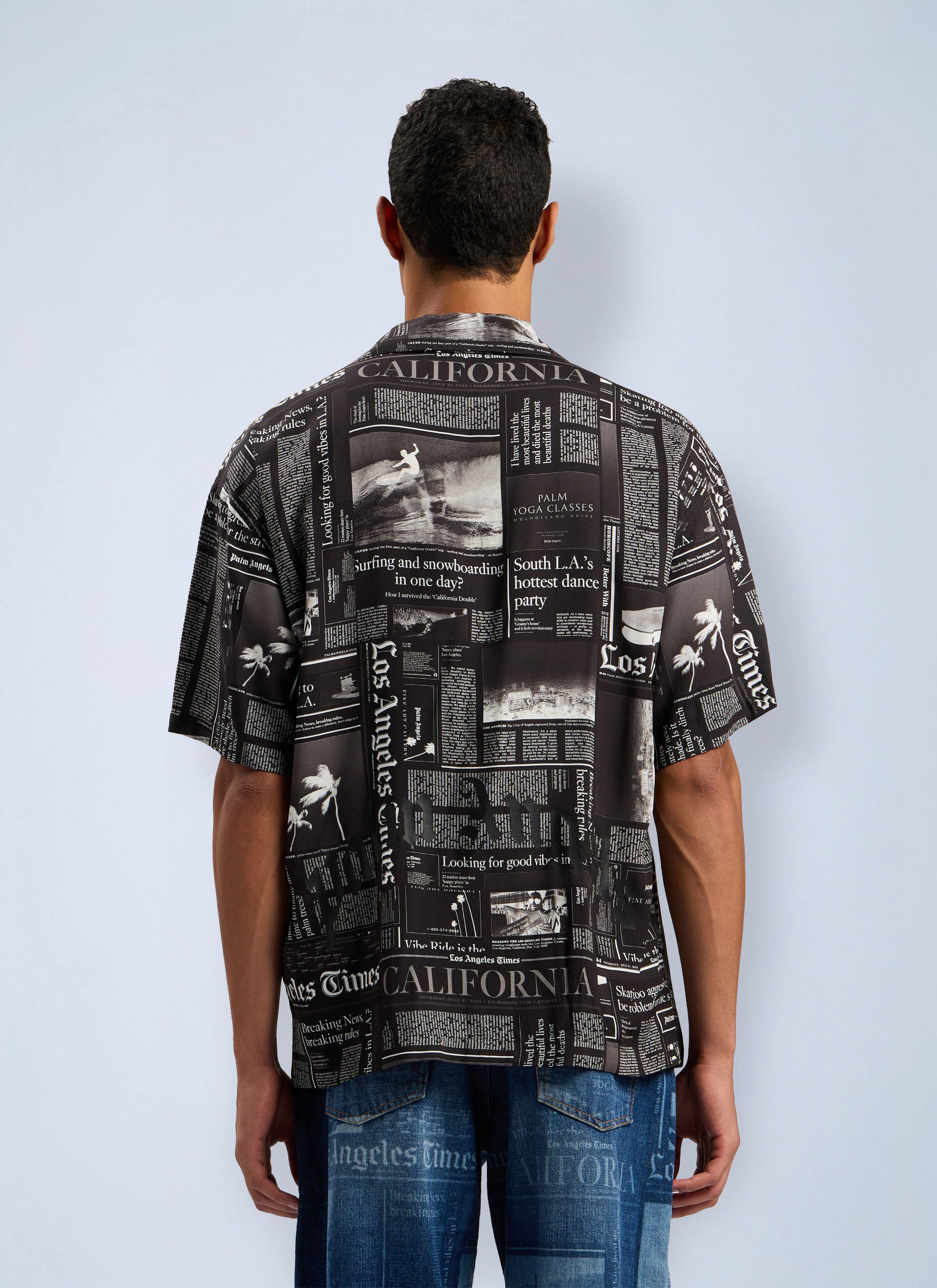 Palm Angels PaxLaTimes News Shirt Size US M / EU 48-50 / 2 - 4 Thumbnail