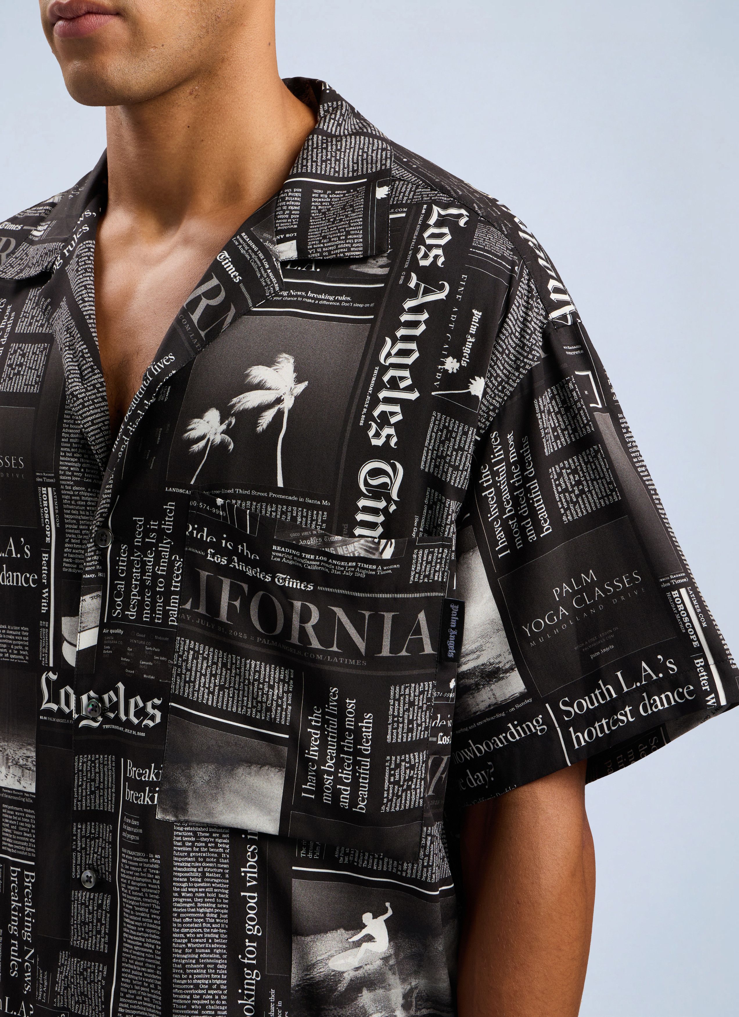 Palm Angels PaxLaTimes News Shirt Size US M / EU 48-50 / 2 - 5 Thumbnail