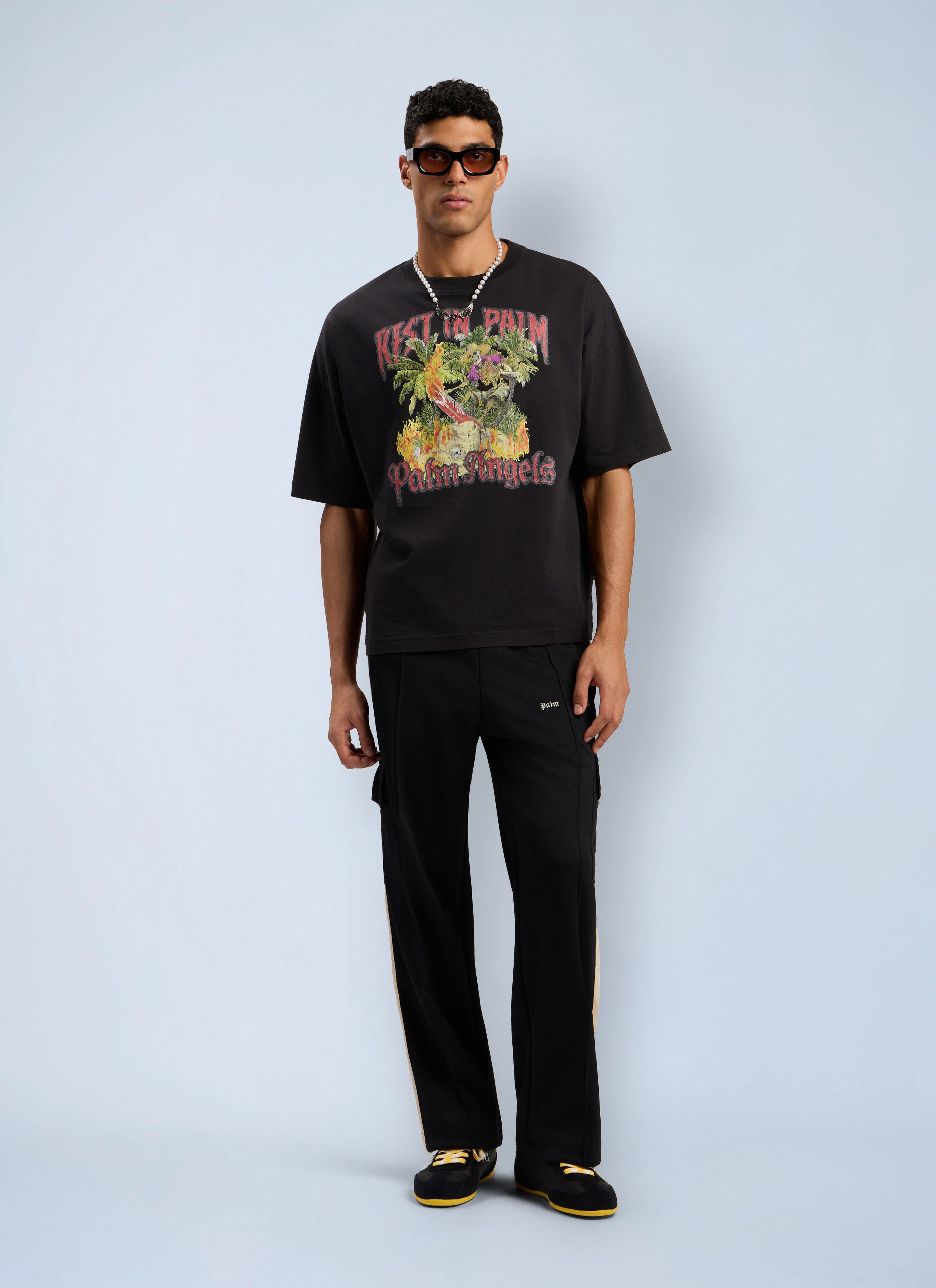 Palm Angels Rest In Palm Loose T-Shirt Size US XXS / EU 40 - 2 Thumbnail