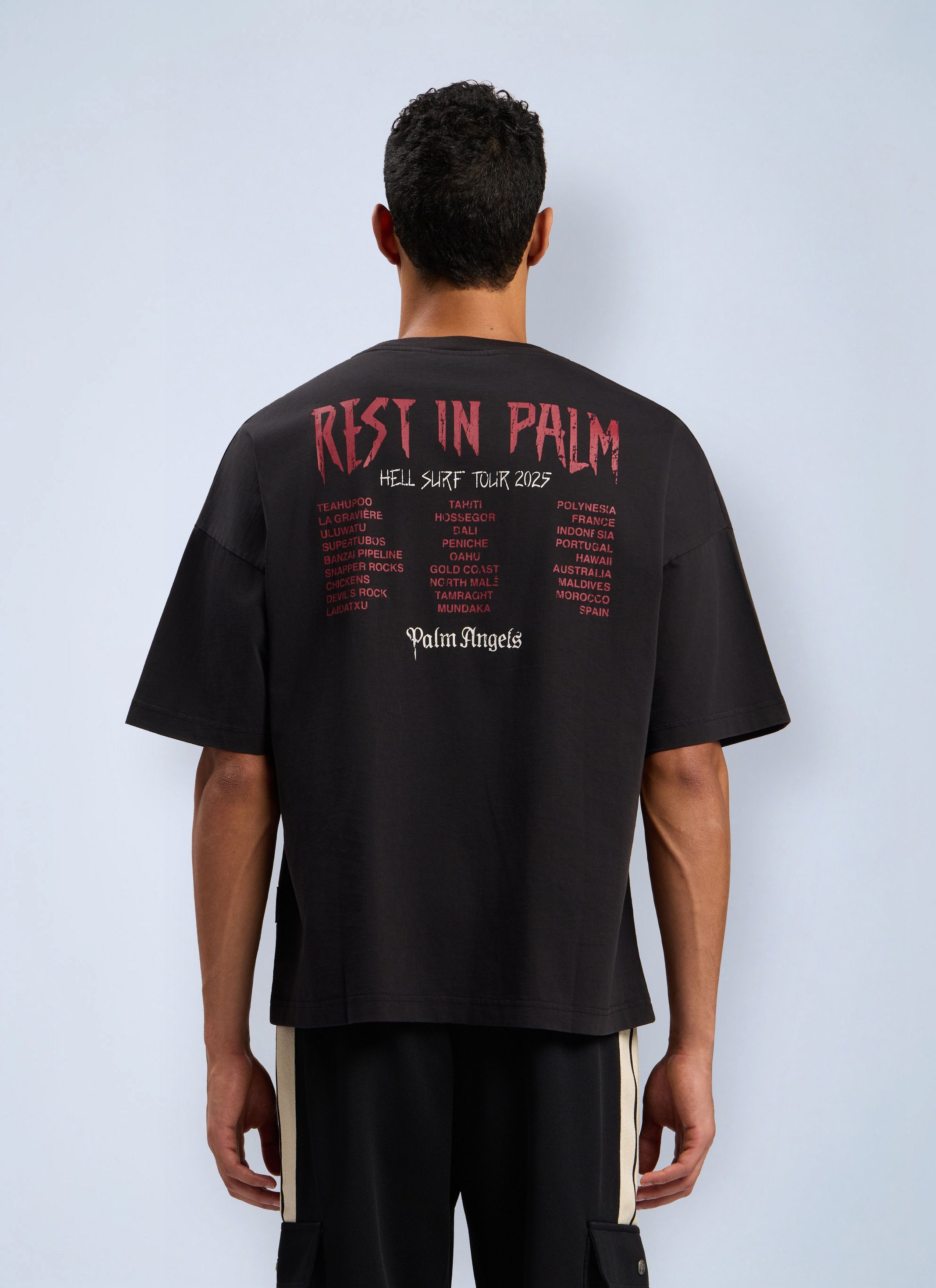 Palm Angels Rest In Palm Loose T-Shirt Size US XXS / EU 40 - 4 Thumbnail