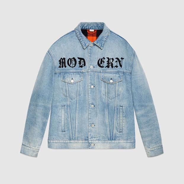 Gucci STEAL Gucci Modern Embroidered Denim Jacket Grailed