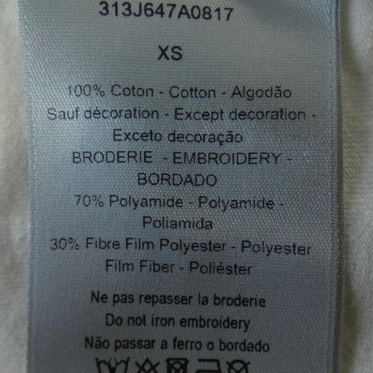 Dior Dior Dior T-shirt Cotton T-Shirts 313J647A0817 DUTY FREE for USA Size ONE SIZE - 3 Thumbnail