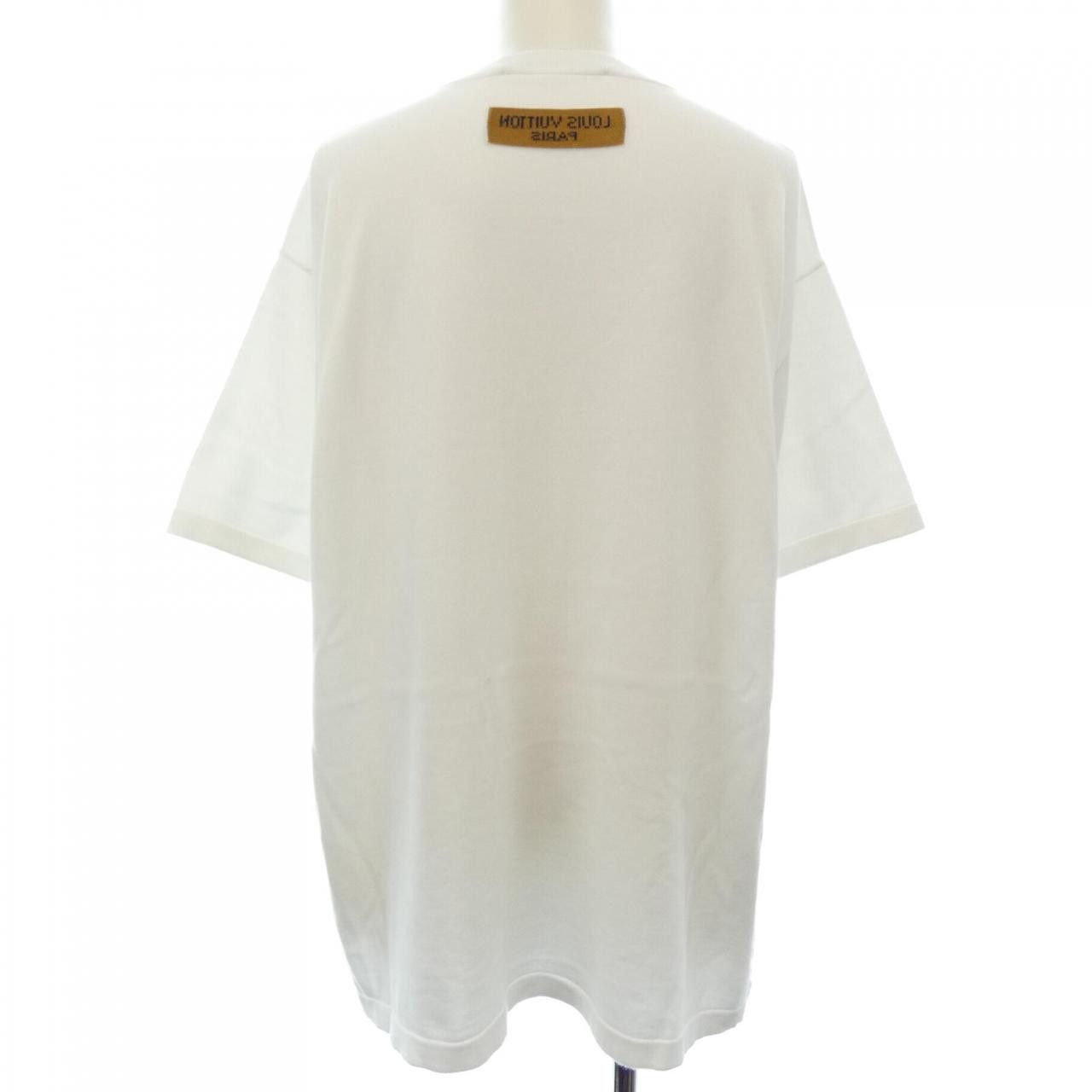 Louis Vuitton Louis Vuitton Louis Vuitton Cotton Short Sleeve Crewneck Cotton Knit Cotton Tops HPN30WHA0 DUTY FREE for USA Size ONE SIZE - 2 Thumbnail