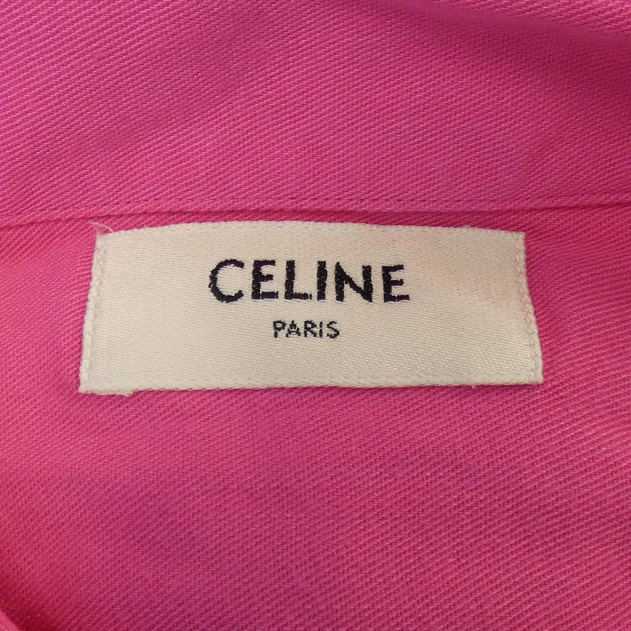 Celine Celine Celine S/S Shirt Cotton Shirt Cotton Tops 2C831171S DUTY FREE for USA Size ONE SIZE - 4 Thumbnail