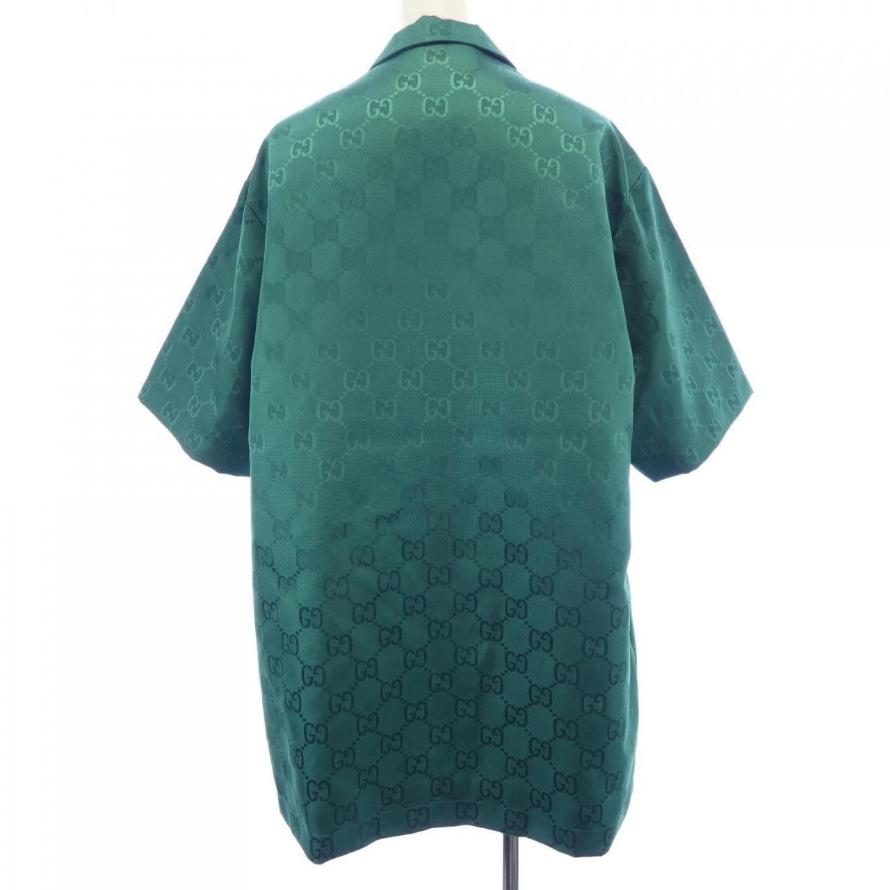 Gucci Gucci Gucci GG S/S Shirt Cotton Tops 673622 ZAEBN DUTY FREE for USA Size ONE SIZE - 2 Thumbnail
