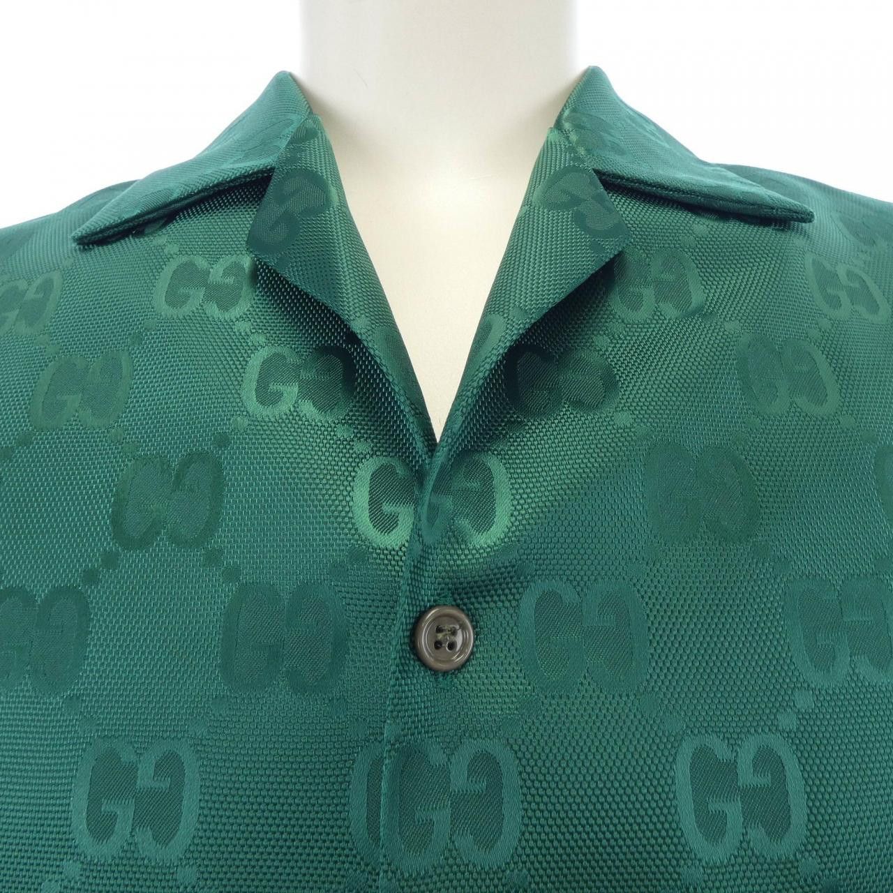 Gucci Gucci Gucci GG S/S Shirt Cotton Tops 673622 ZAEBN DUTY FREE for USA Size ONE SIZE - 5 Thumbnail