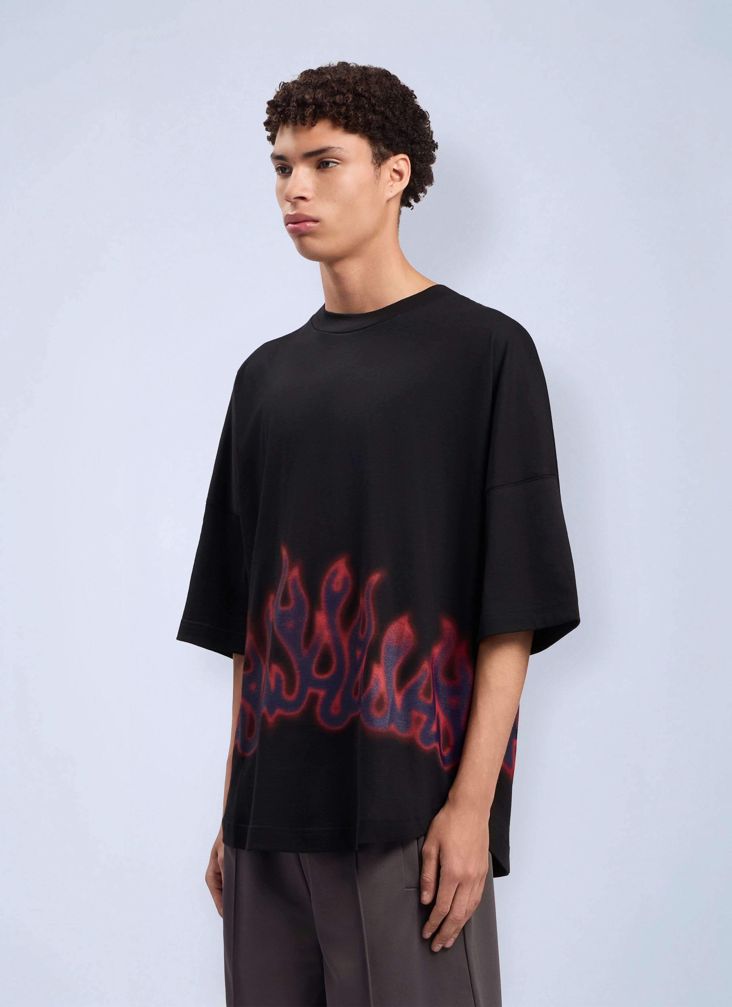 Palm Angels Flames Over T-Shirt Size US L / EU 52-54 / 3 - 3 Thumbnail
