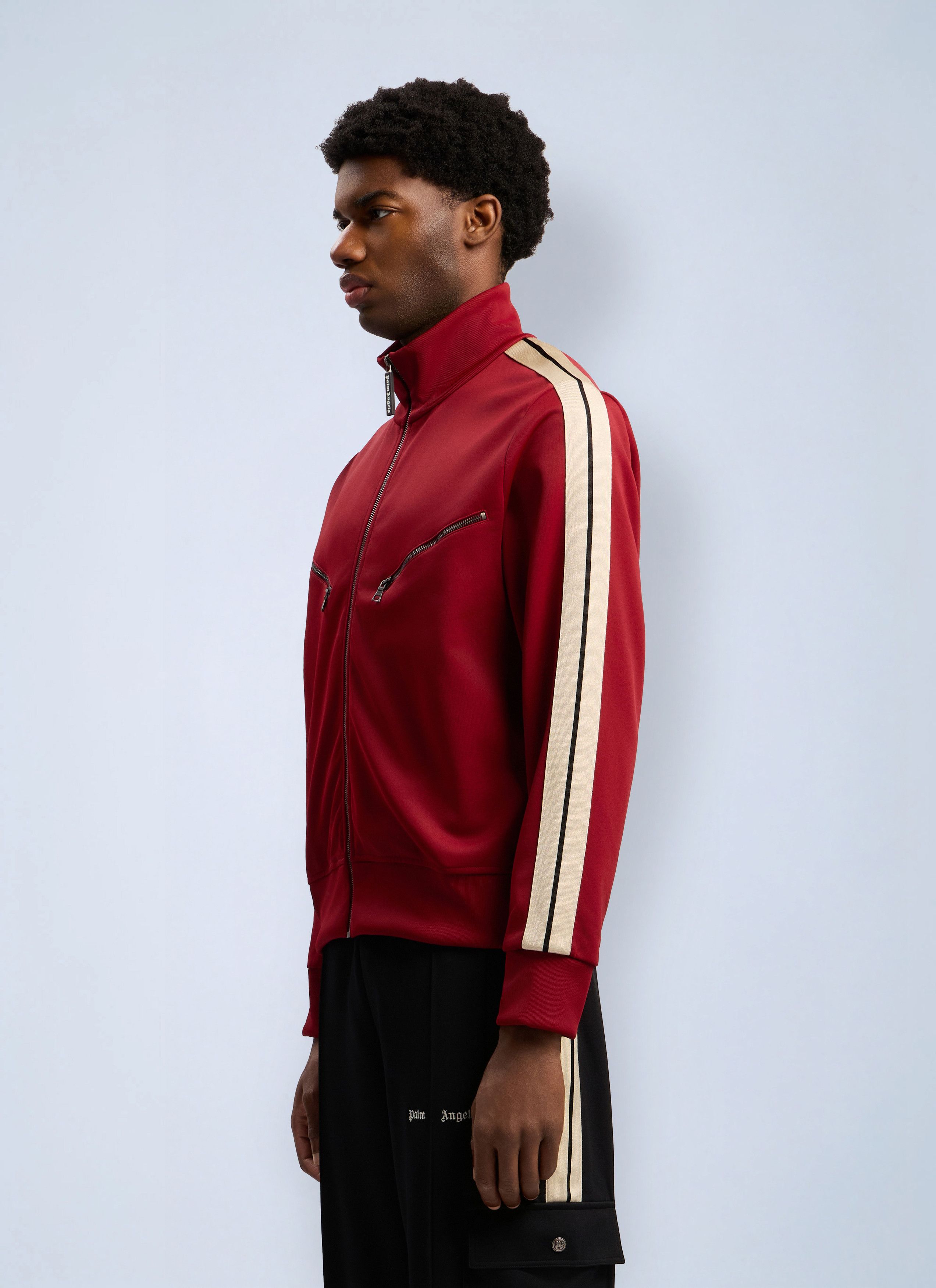 Palm Angels Curved Logo Zip-Up Track Jacket Size US S / EU 44-46 / 1 - 3 Thumbnail