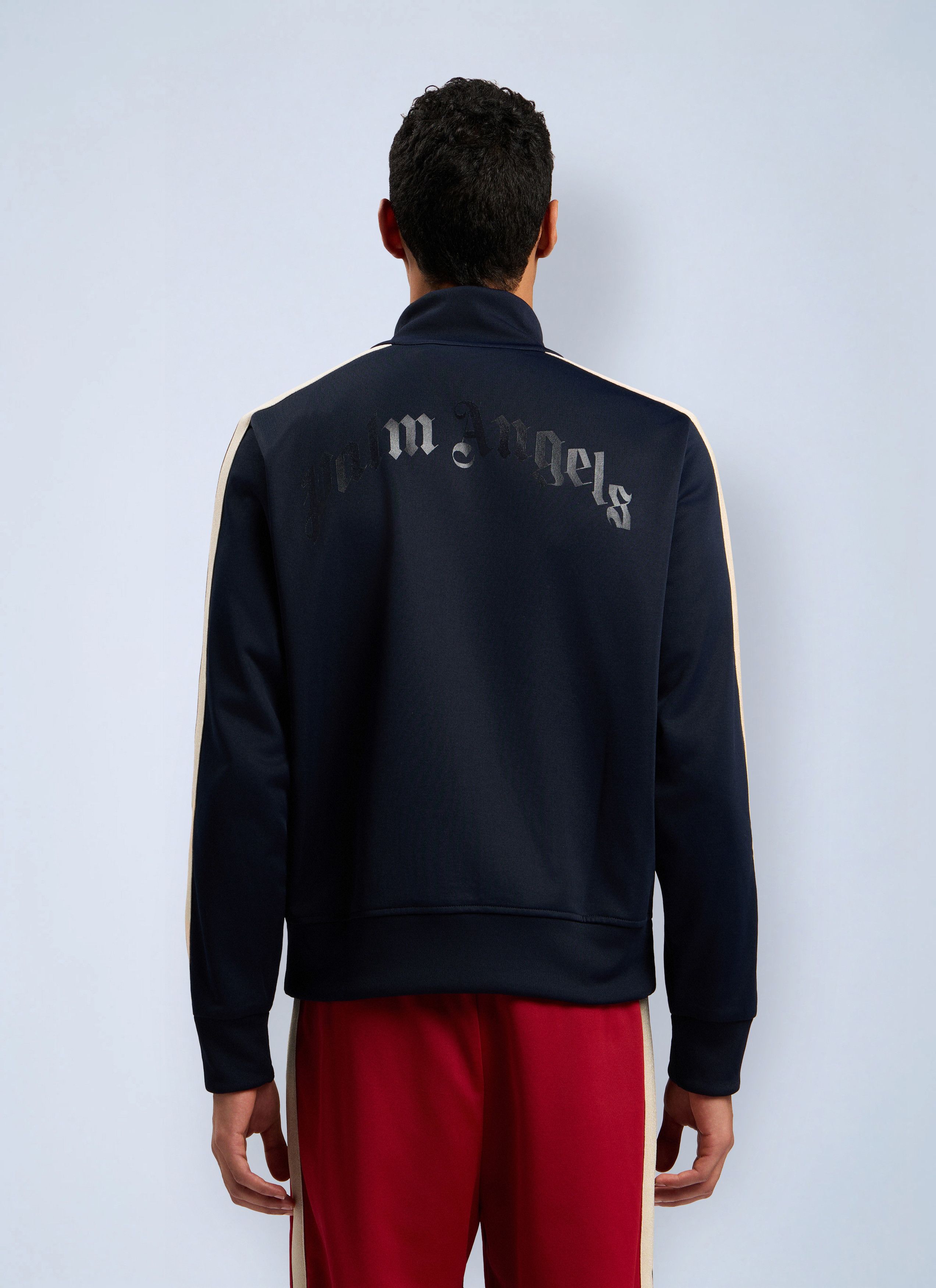 Palm Angels Curved Logo Zip-Up Track Jacket Size US L / EU 52-54 / 3 - 4 Thumbnail
