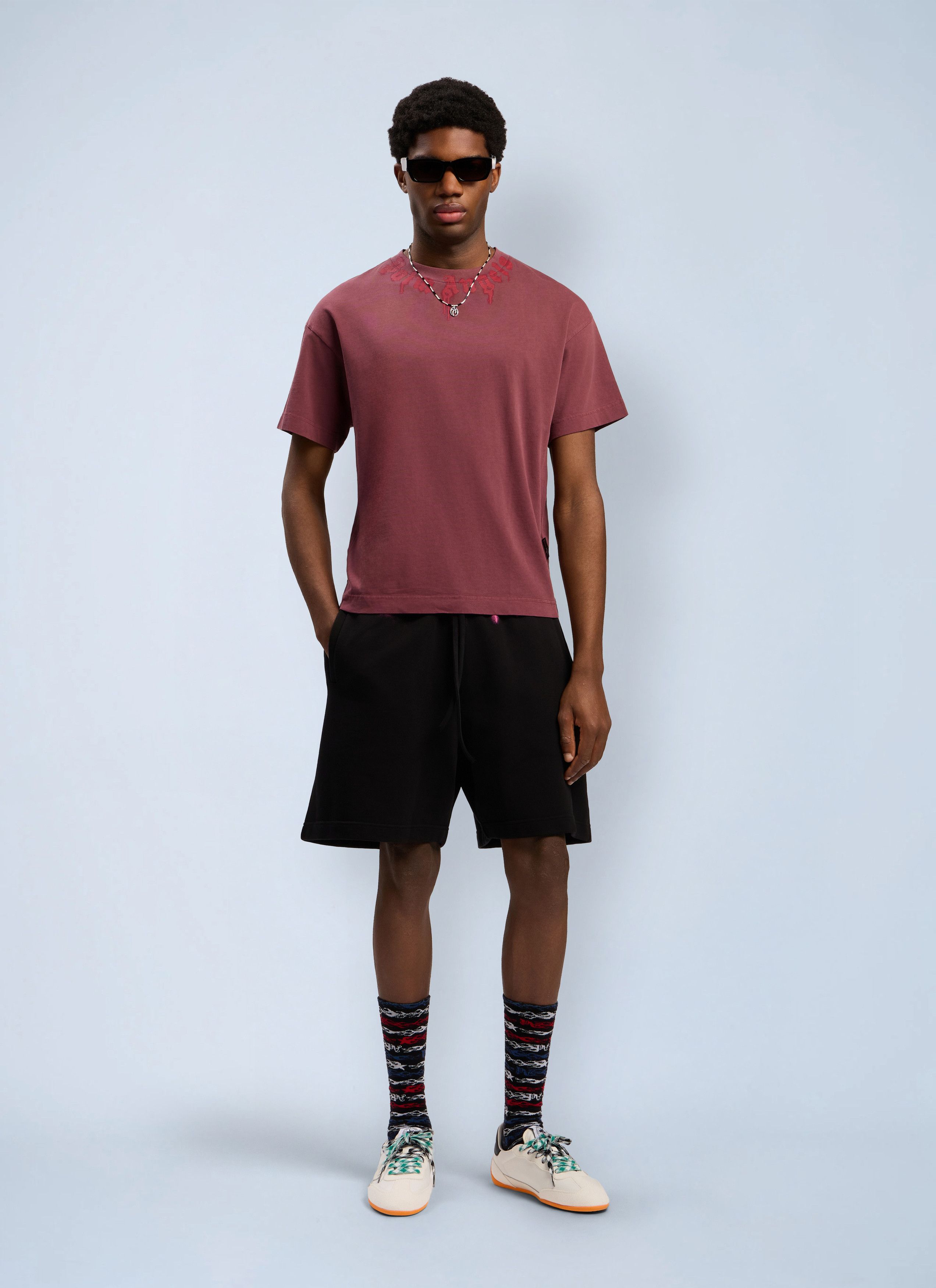 Palm Angels Neck Logo Regular T-Shirt Size US S / EU 44-46 / 1 - 2 Thumbnail