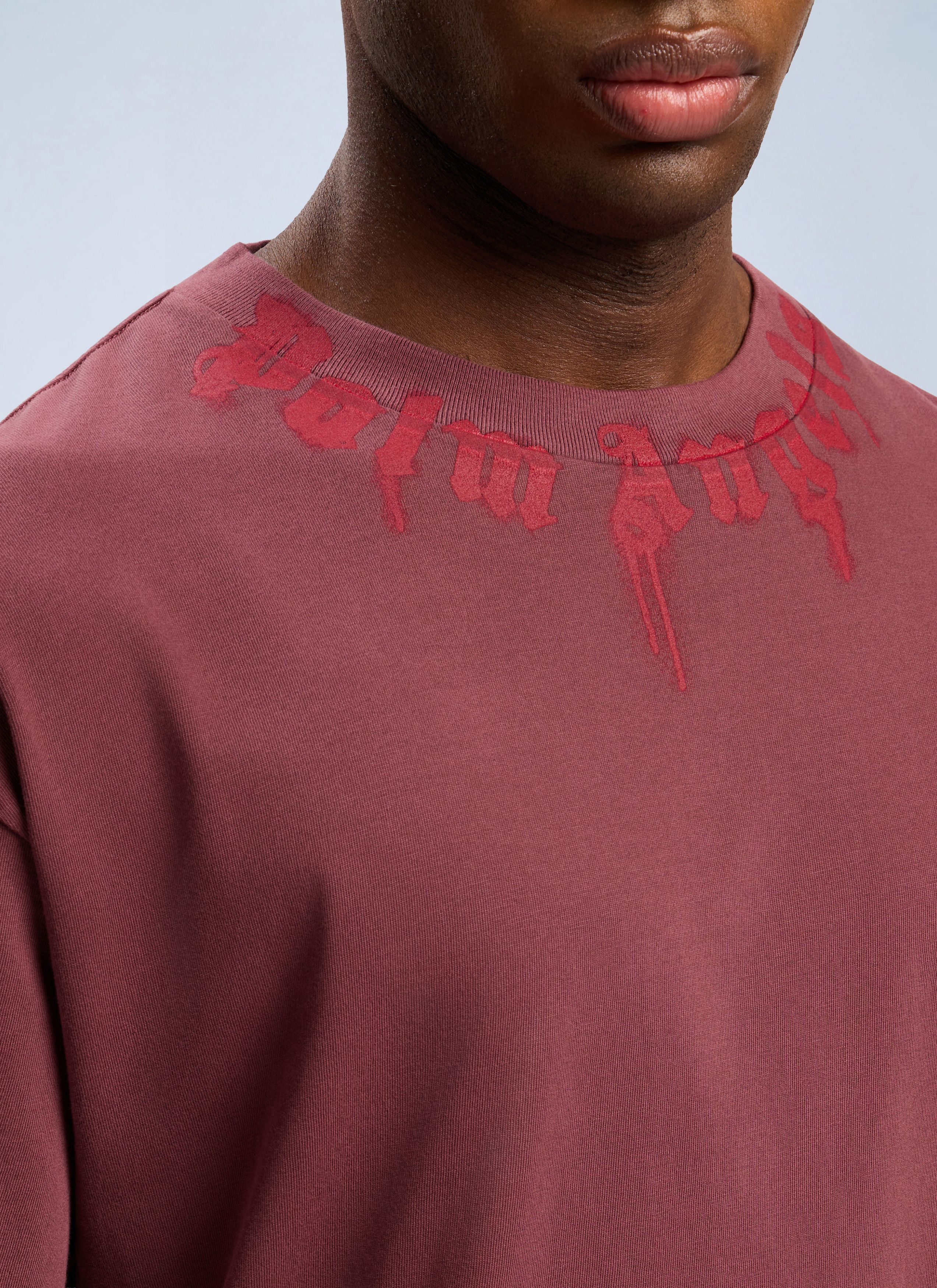 Palm Angels Neck Logo Regular T-Shirt Size US XS / EU 42 / 0 - 5 Thumbnail