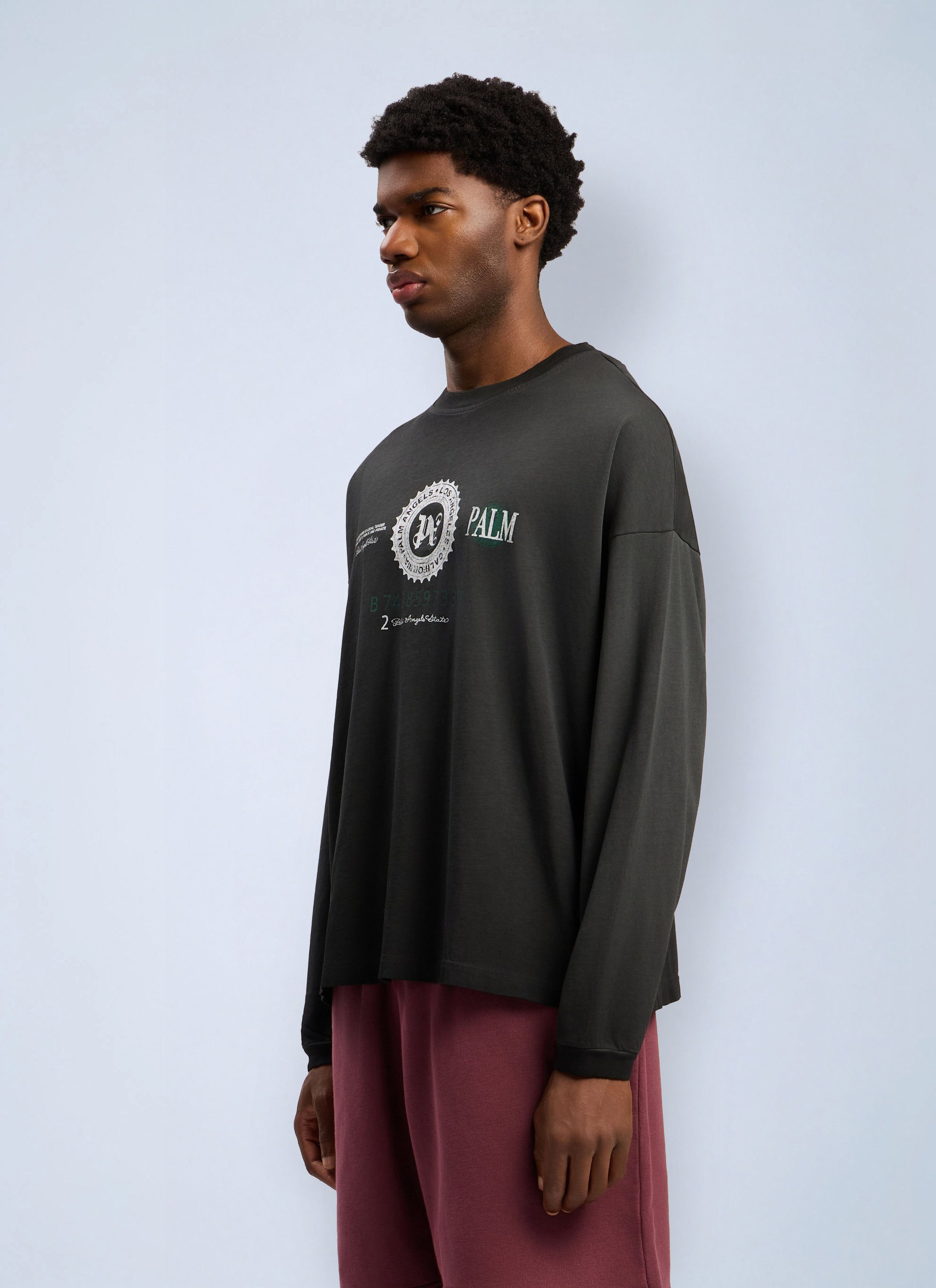 Palm Angels Dollar Graphic Long Sleeve T-Shirt Size US XS / EU 42 / 0 - 3 Thumbnail