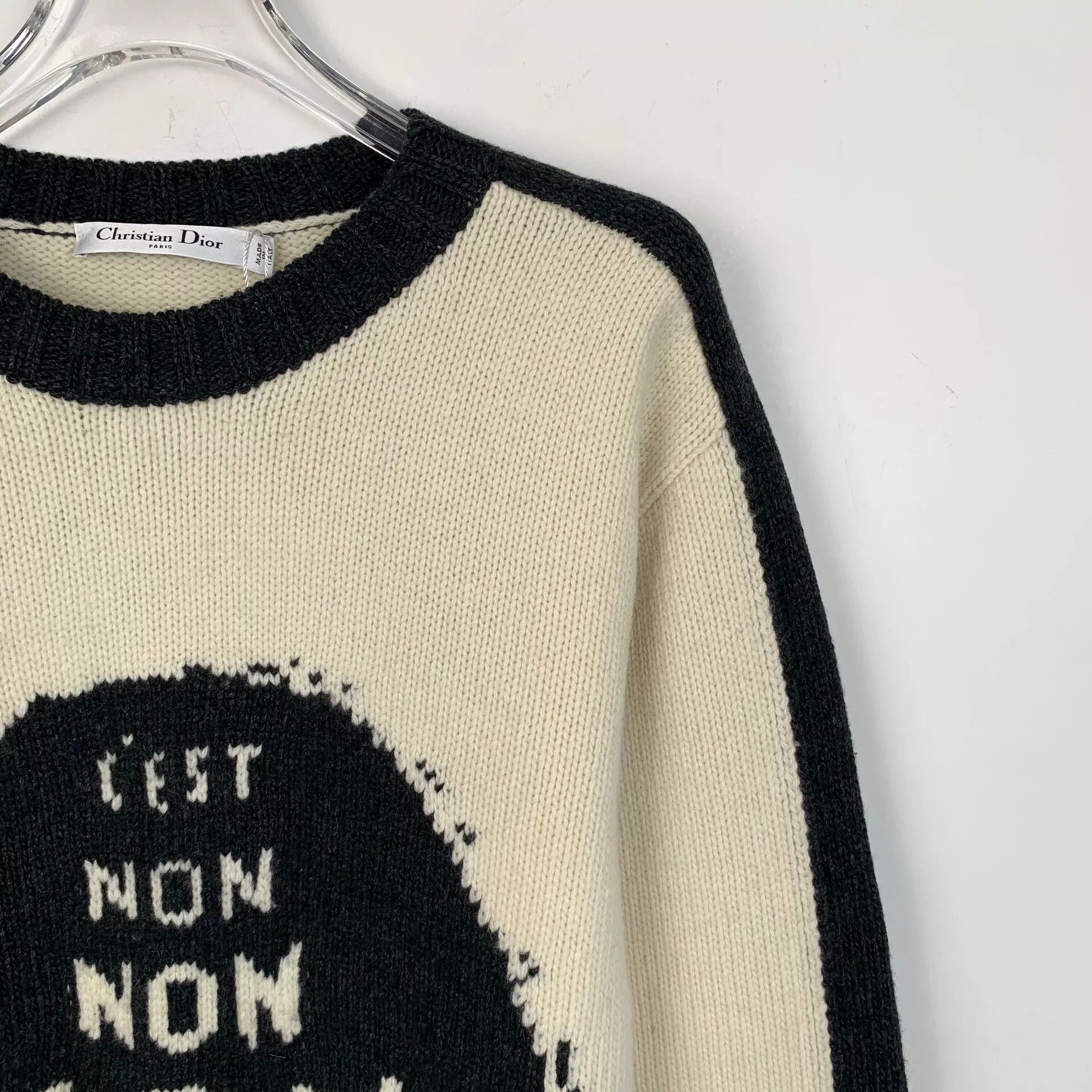 Dior christian dior color block logo knit sweater Size US XXS / EU 40 - 3 Thumbnail