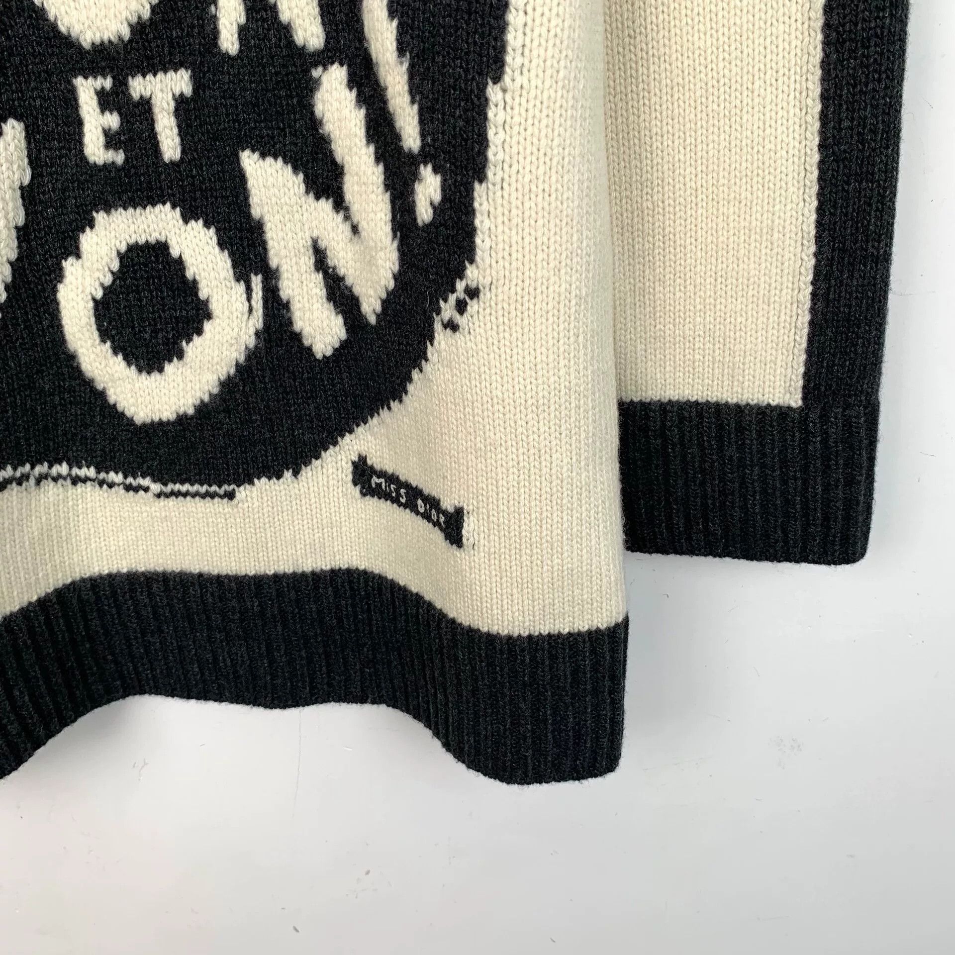 Dior christian dior color block logo knit sweater Size US XXS / EU 40 - 4 Thumbnail