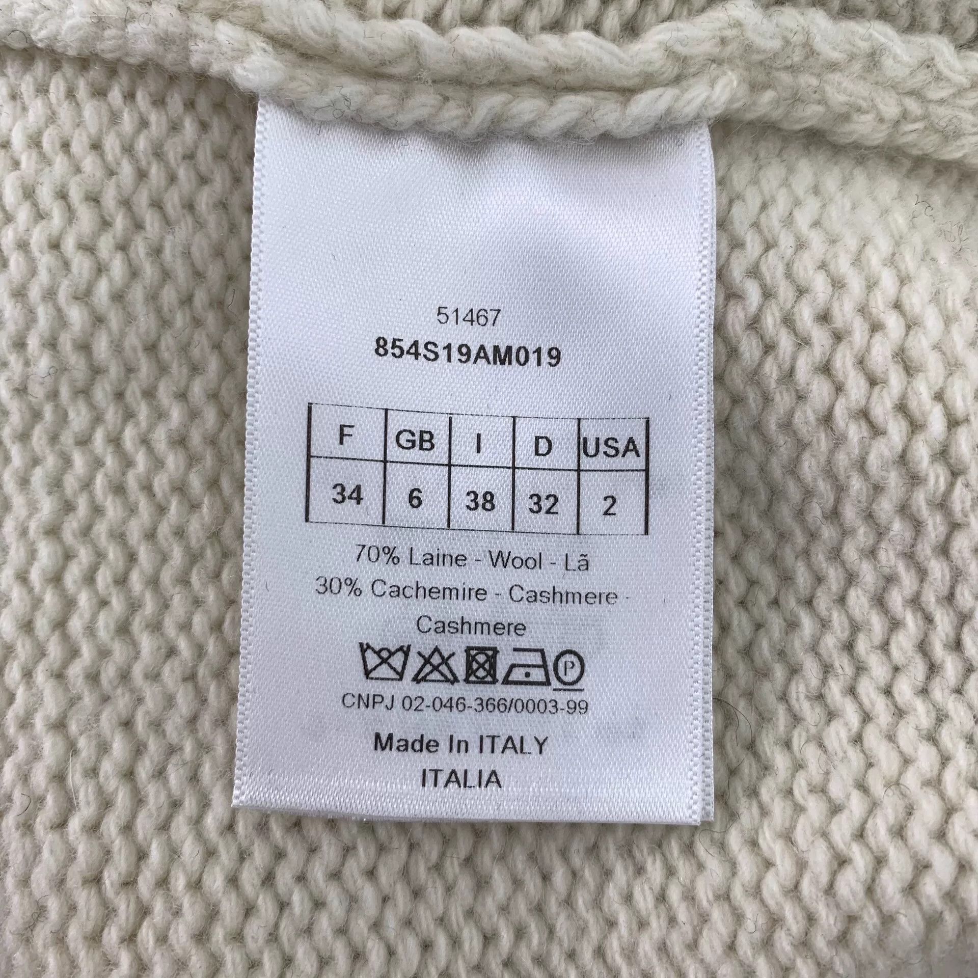 Dior christian dior color block logo knit sweater Size US XXS / EU 40 - 6 Thumbnail