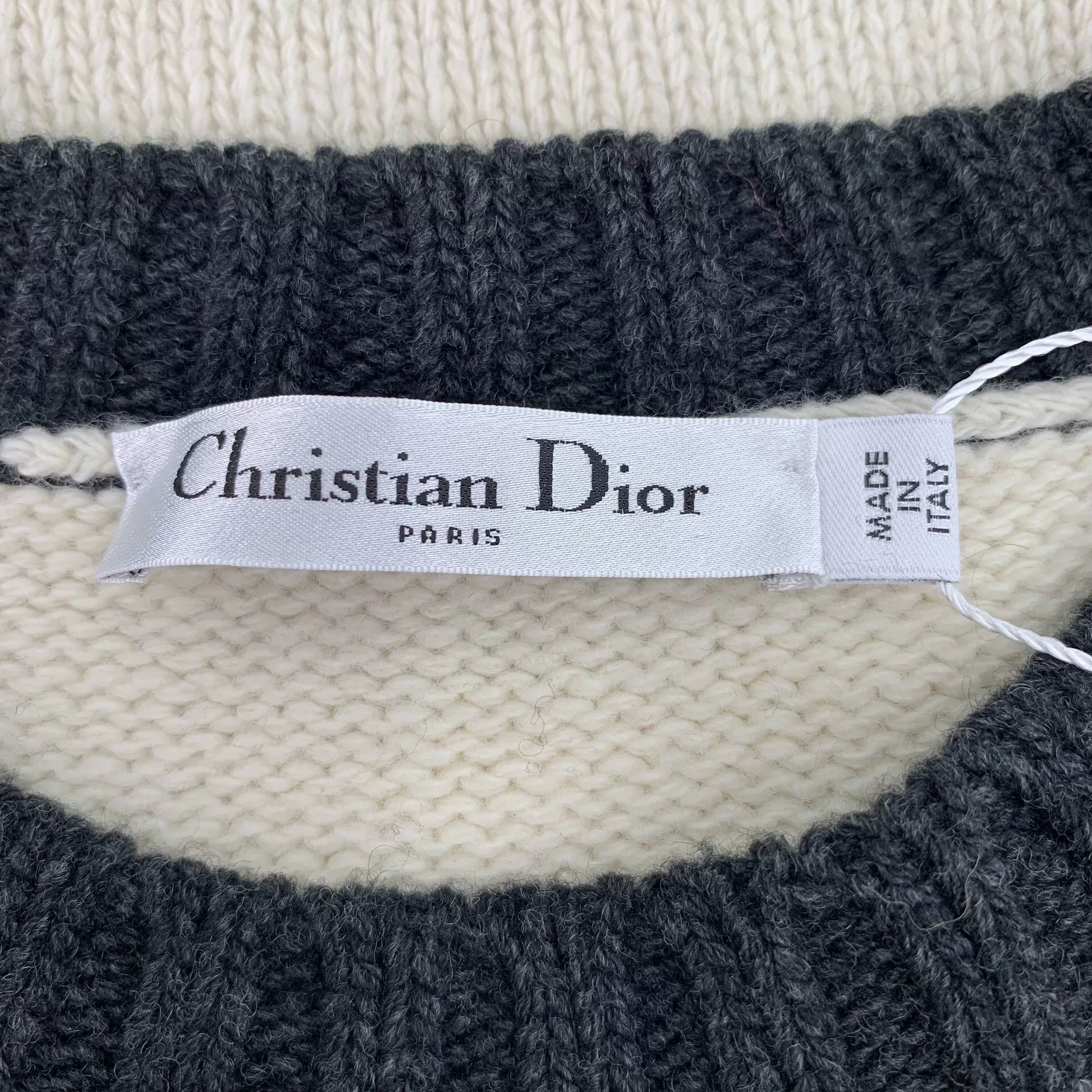 Dior christian dior color block logo knit sweater Size US XXS / EU 40 - 5 Thumbnail