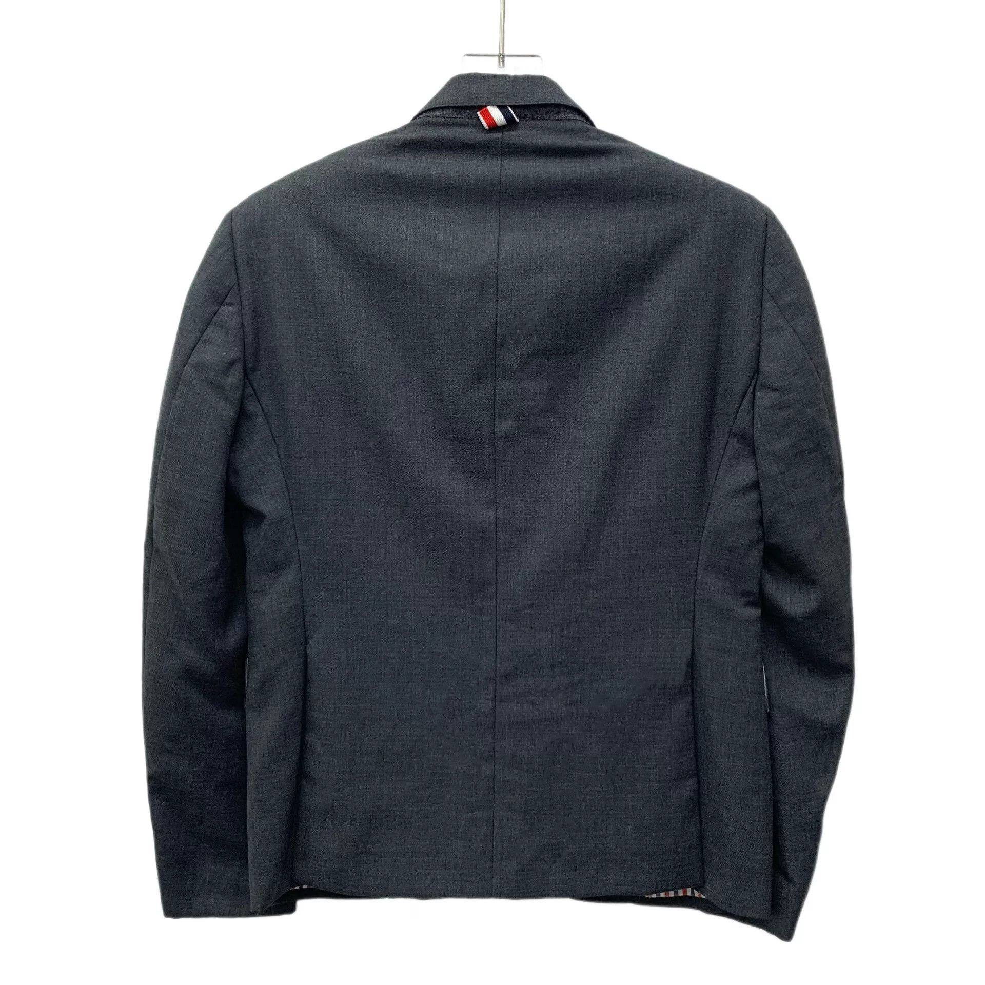 Thom Browne thom browne gray wool single-breasted blazer Size US S / EU 44-46 / 1 - 2 Thumbnail