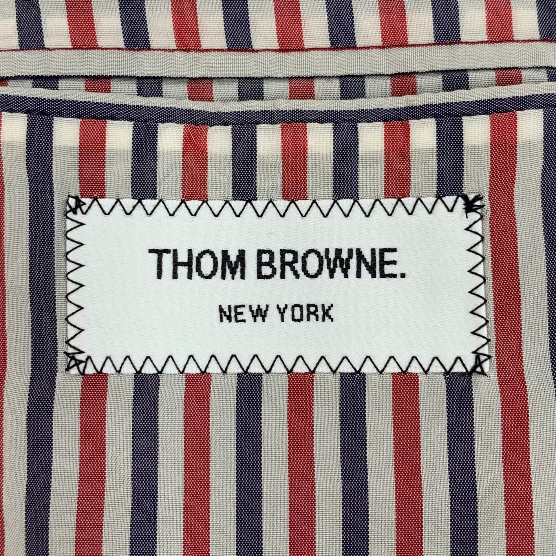 Thom Browne thom browne gray wool single-button blazer Size US S / EU 44-46 / 1 - 6 Thumbnail