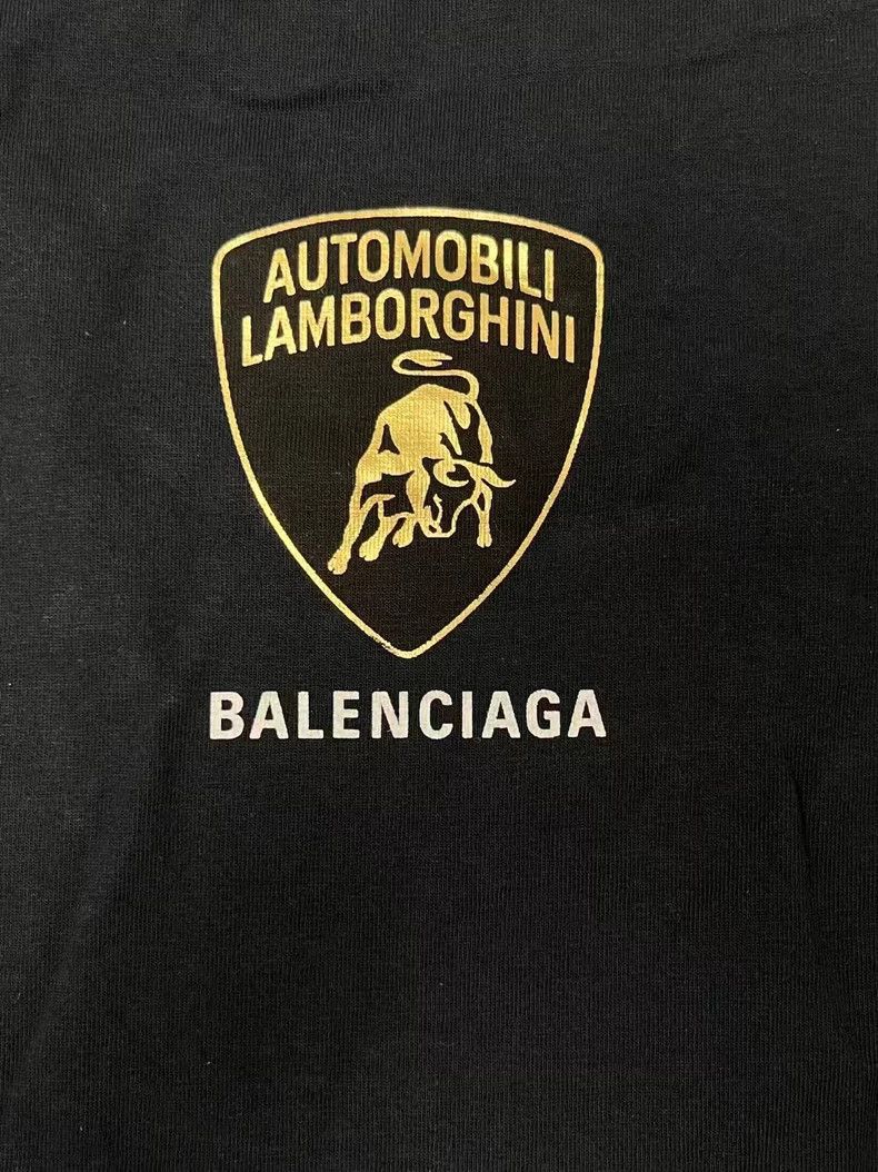 Balenciaga Balenciaga x Lamborghini Graphic T-Shirt Size US L / EU 52-54 / 3 - 3 Thumbnail