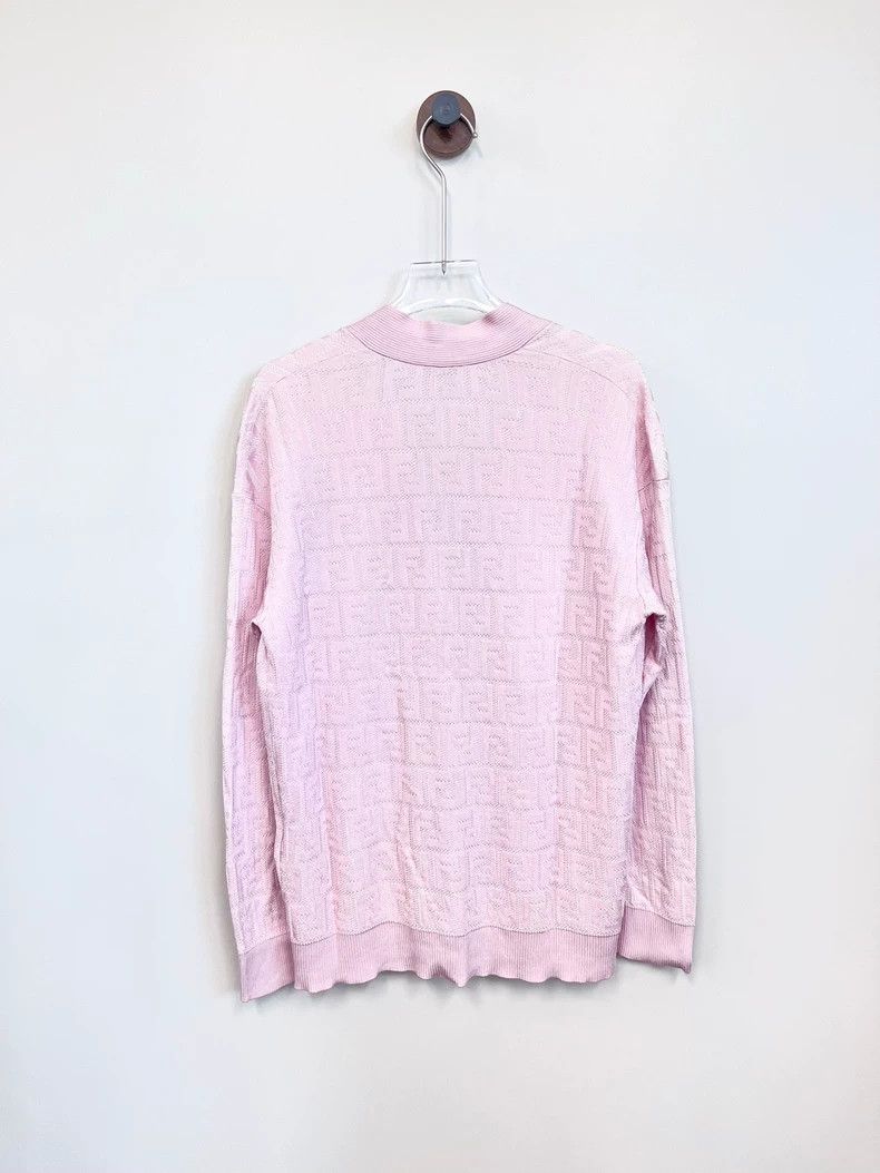Fendi Fendi Pink Monogram Cardigan Coat Size US XS / EU 42 / 0 - 2 Thumbnail