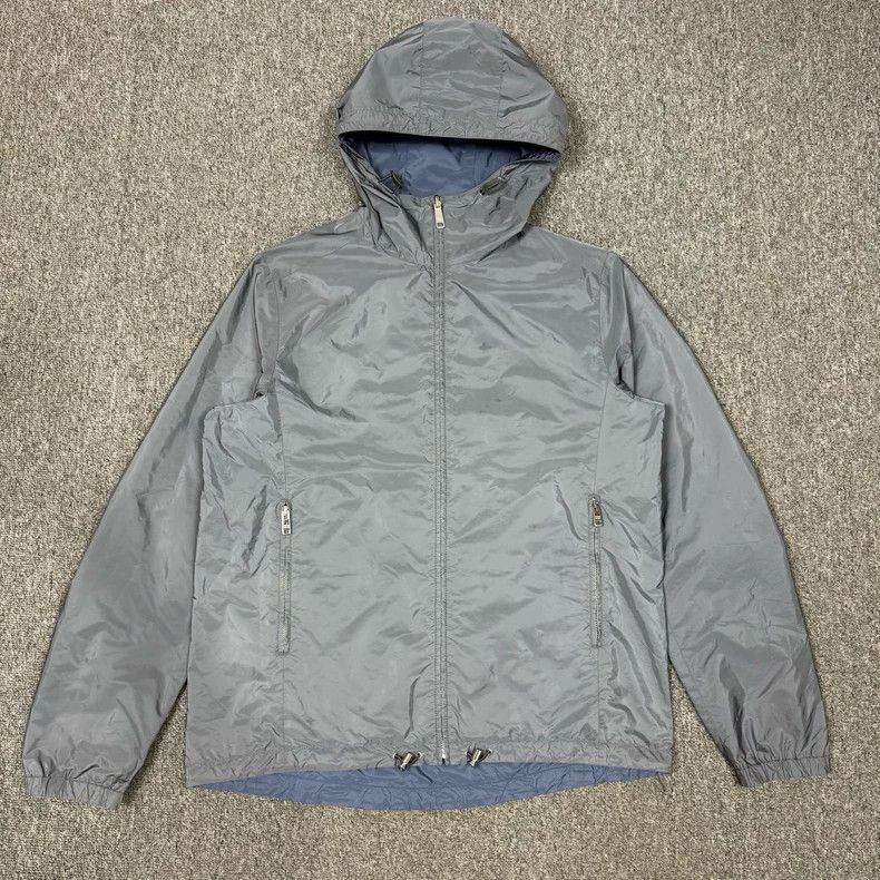 Prada Prada Blue Reversible Nylon Hooded Jacket Size US L / EU 52-54 / 3 - 2 Thumbnail
