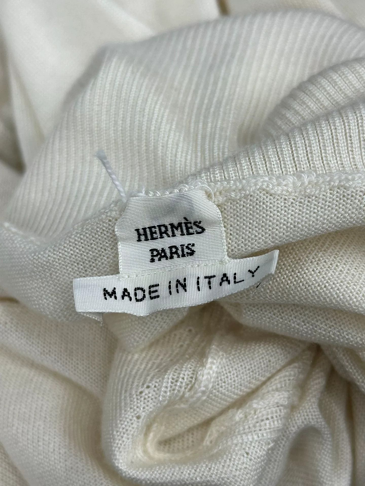 Hermes Hermes White Cashmere Turtleneck Sweater Size US M / EU 48-50 / 2 - 4 Thumbnail