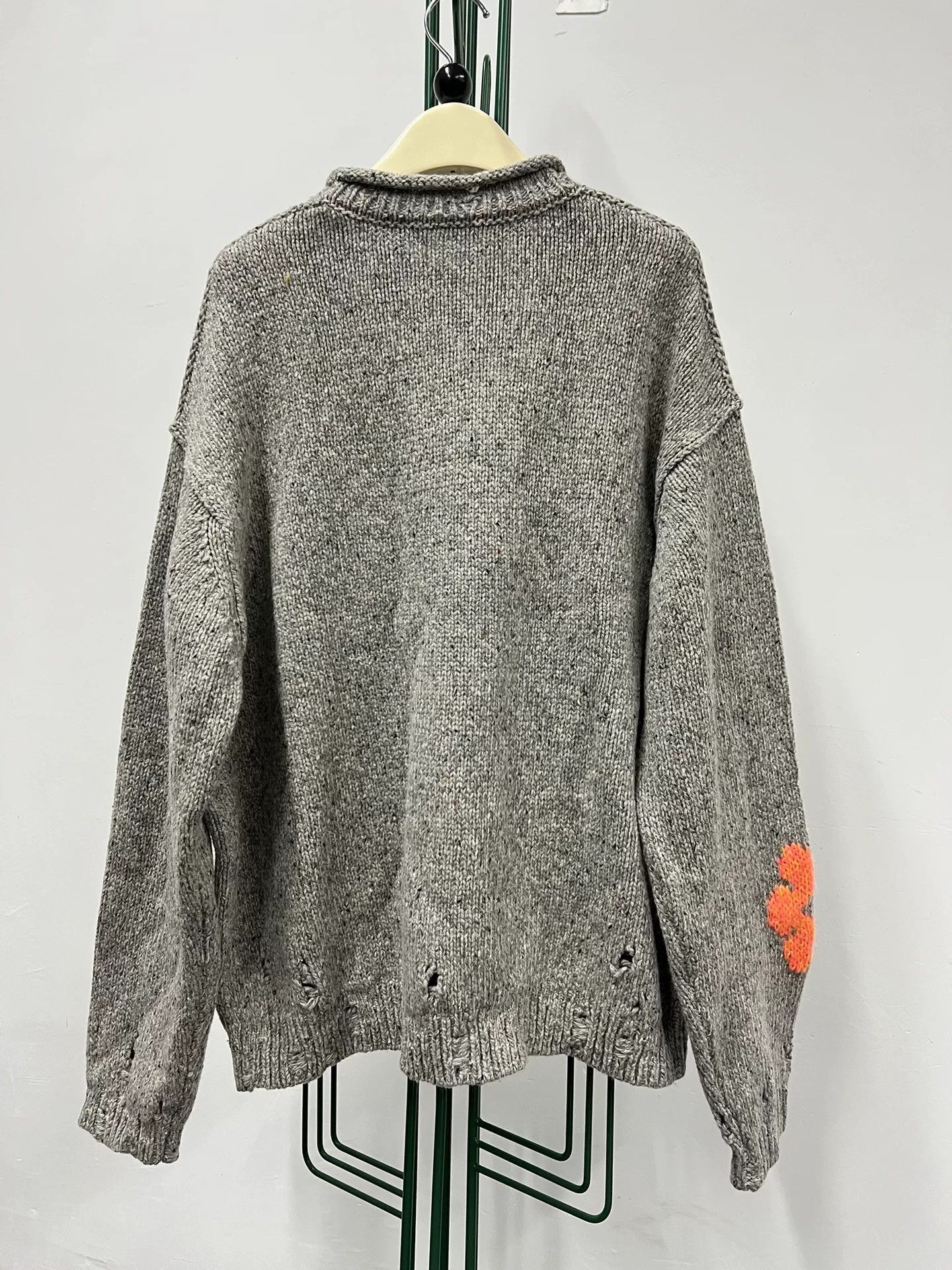 Acne Studios Acne Studios Floral Intarsia Crewneck Sweater Size US S / EU 44-46 / 1 - 2 Thumbnail