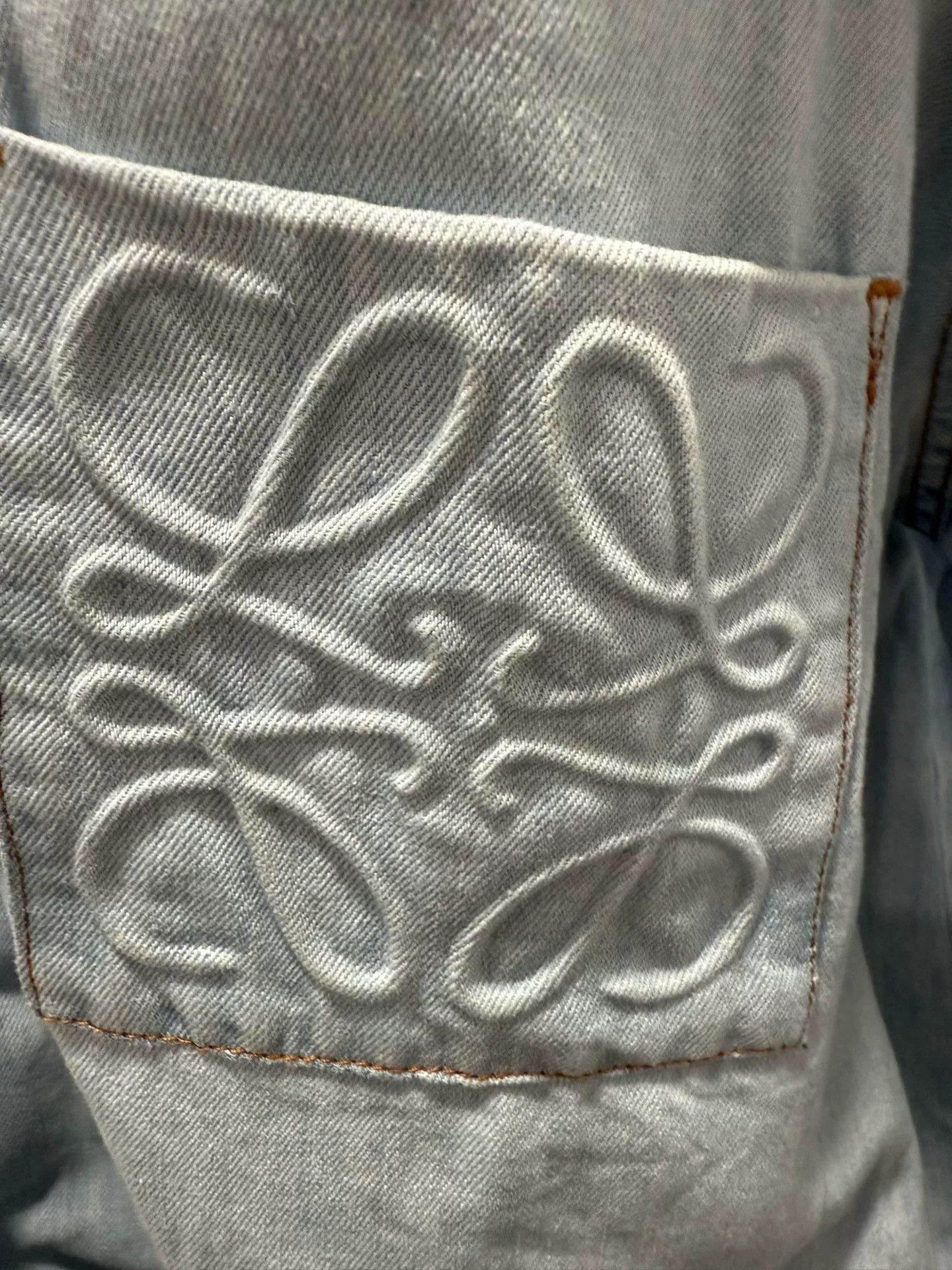Loewe Loewe Embossed Logo Denim Jacket Size US XS / EU 42 / 0 - 3 Thumbnail