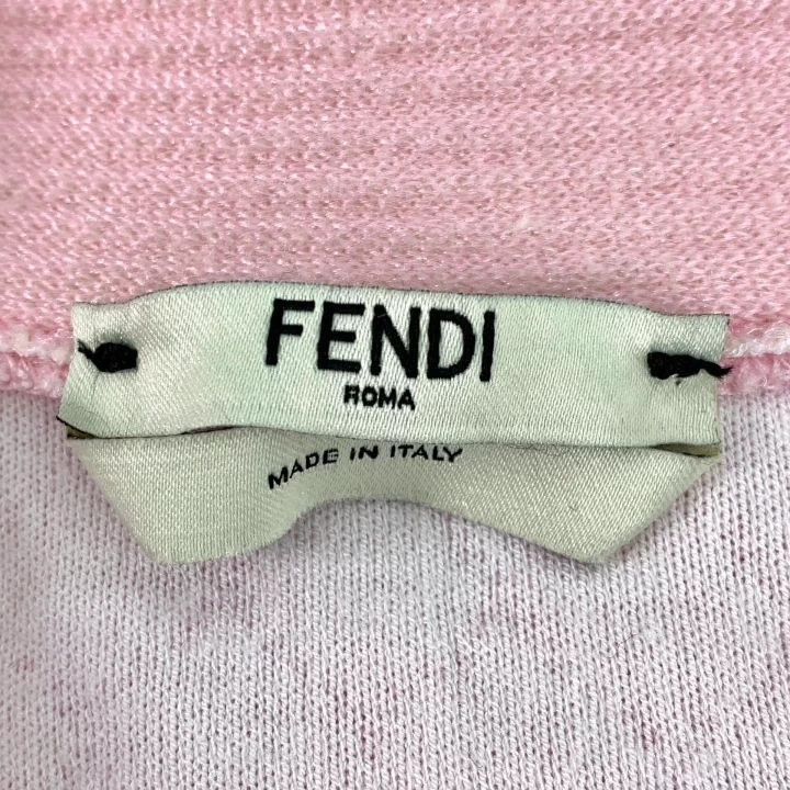 Fendi Fendi Pink Embossed Button Cardigan Size US XS / EU 42 / 0 - 6 Thumbnail
