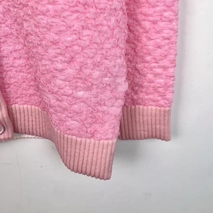 Fendi Fendi Pink Embossed Button Cardigan Size US XS / EU 42 / 0 - 4 Thumbnail