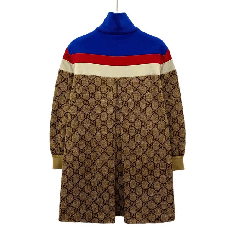 Gucci Gucci Logo Jacquard Half-Zip Dress Size US XXS / EU 40 - 2 Thumbnail