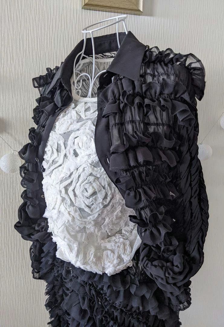 Comme des Garcons COMME des GARCONS Black Vintage Ruffled Top Size US M / EU 48-50 / 2 - 4 Thumbnail