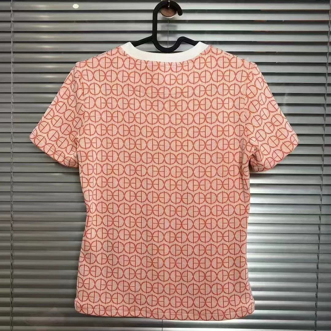 Hermes Hermes Pink Knit Short Sleeve Top Size US S / EU 44-46 / 1 - 2 Thumbnail