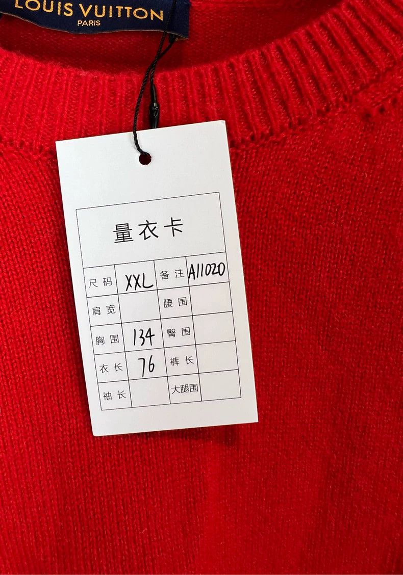 Louis Vuitton LOUIS VUITTON LV Logo Cashmere Sweater Size US XXL / EU 58 / 5 - 6 Thumbnail