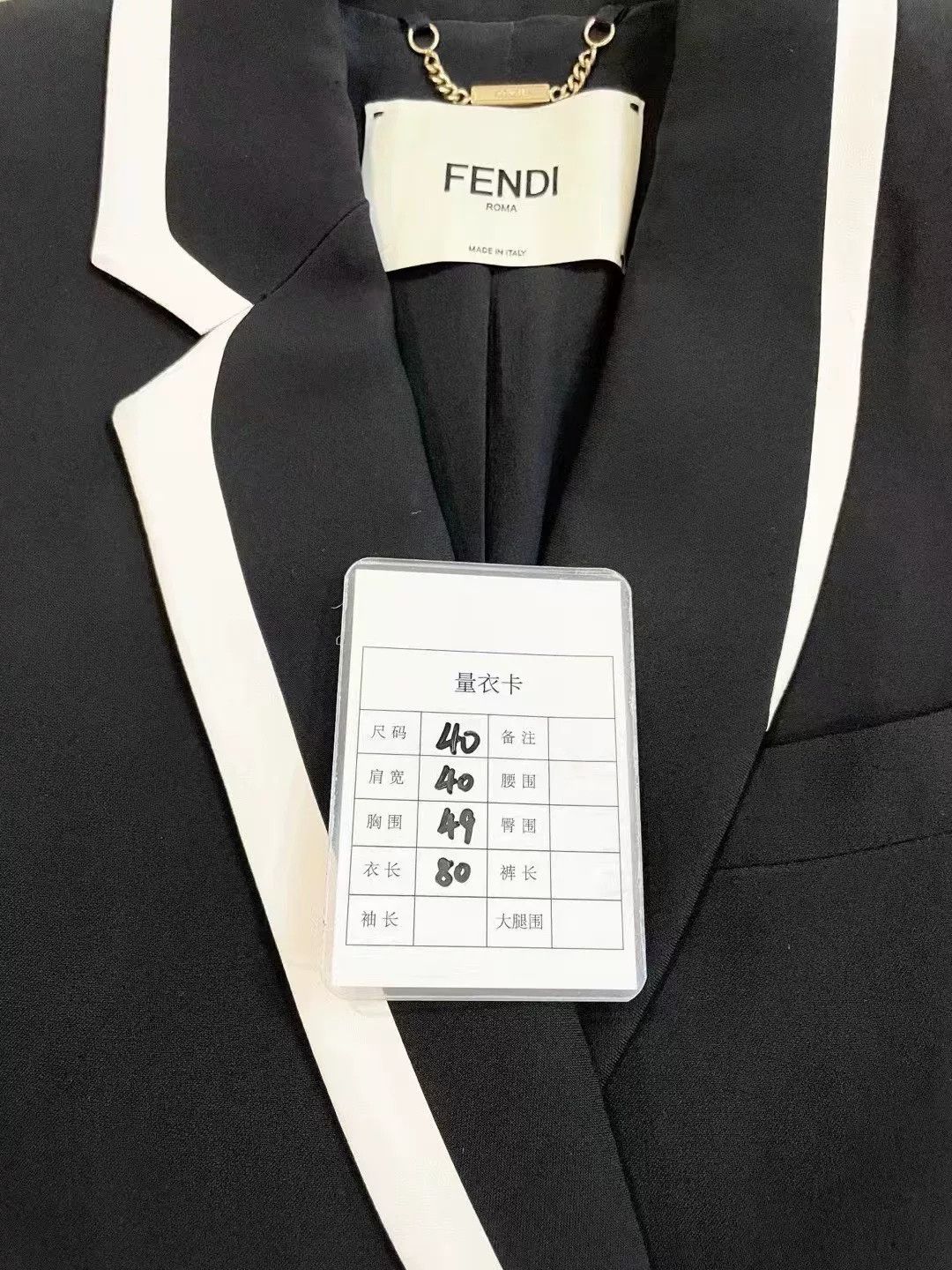 Fendi Fendi Black White Blazer Size40 Size US S / EU 44-46 / 1 - 8 Thumbnail
